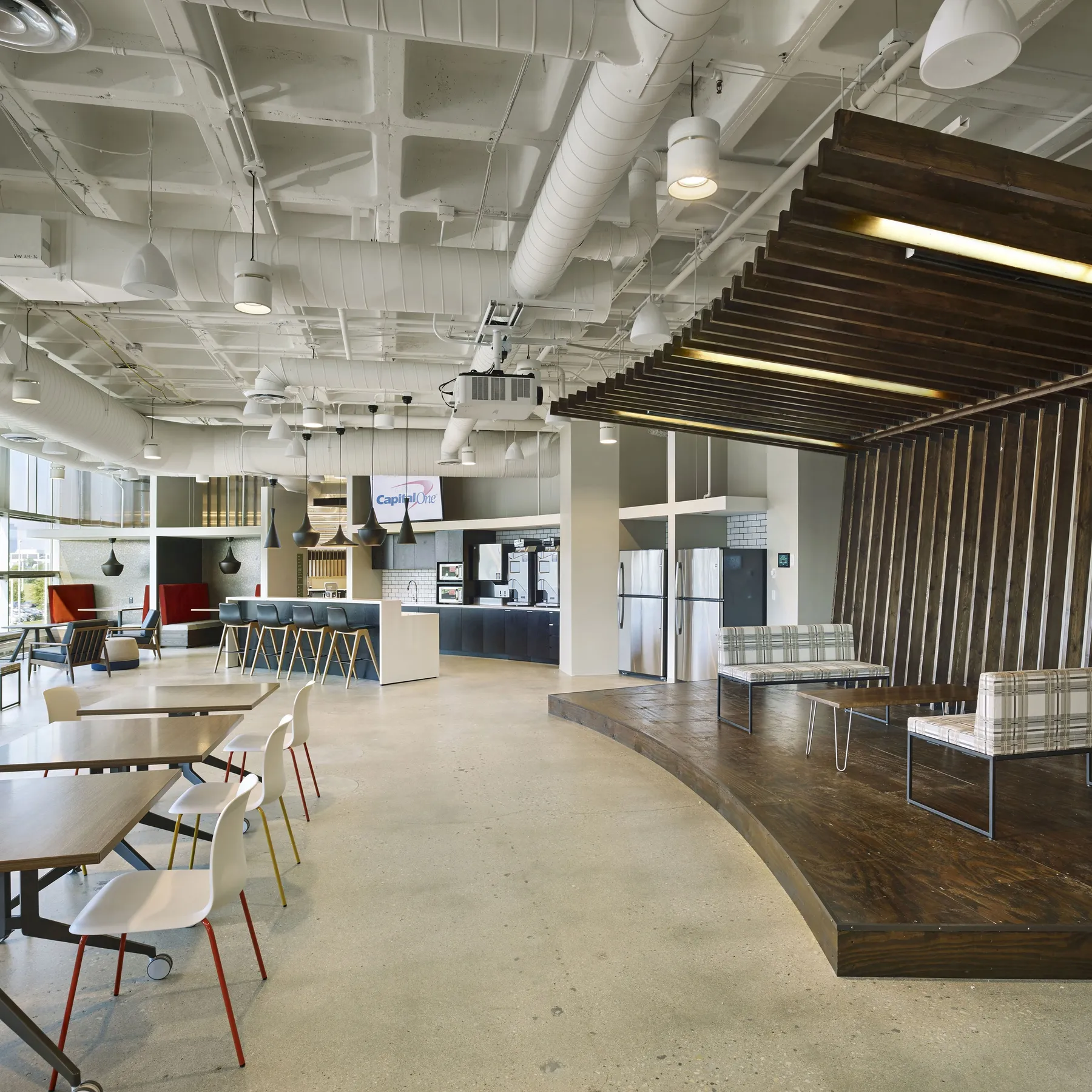 custom slat wall and ceiling element old growth fir by Icon Modern