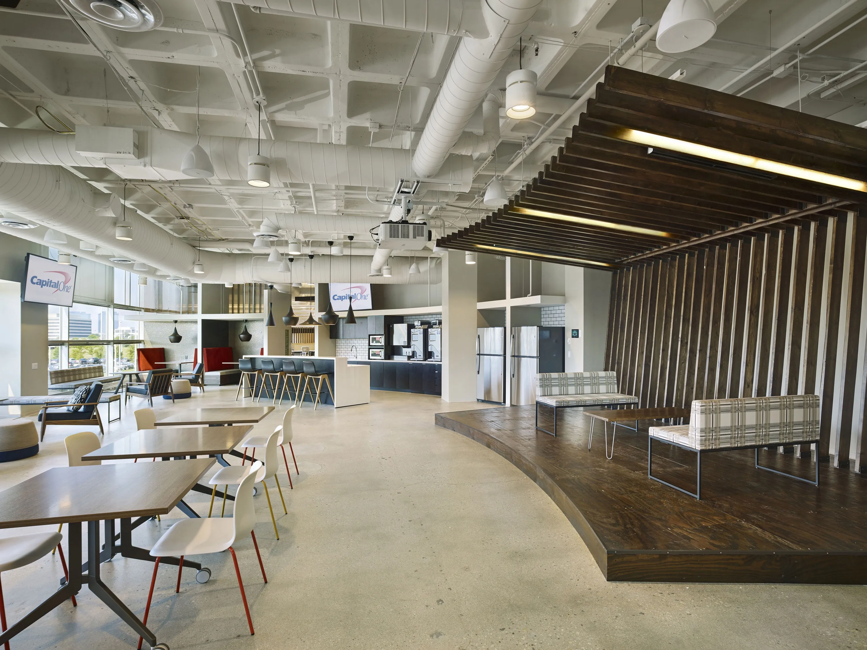 custom slat wall and ceiling element old growth fir by Icon Modern