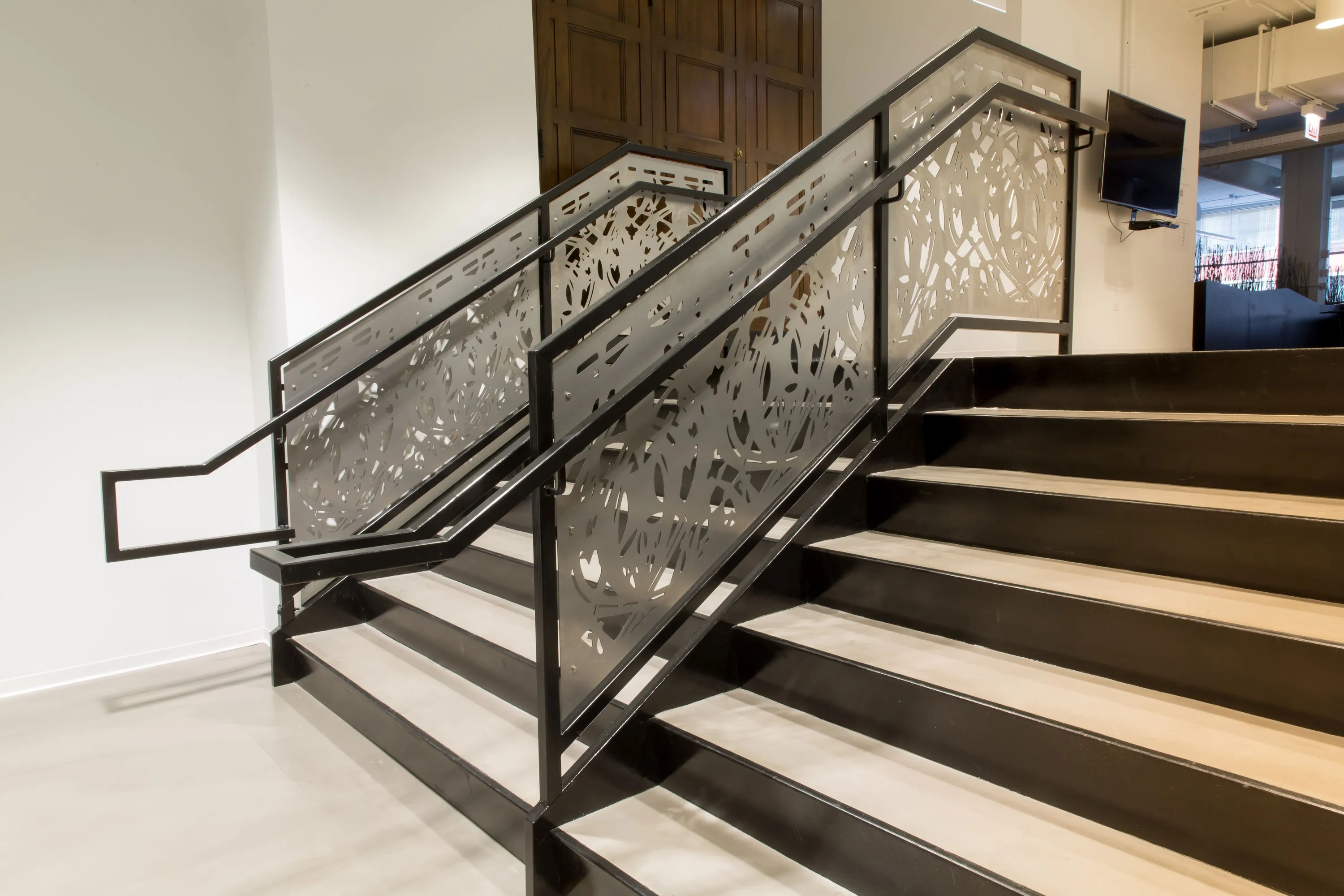 custom steel hand rails and guards by Icon Modern