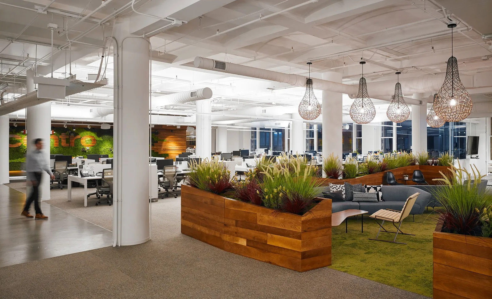 custom planters in urban ash by Icon Modern