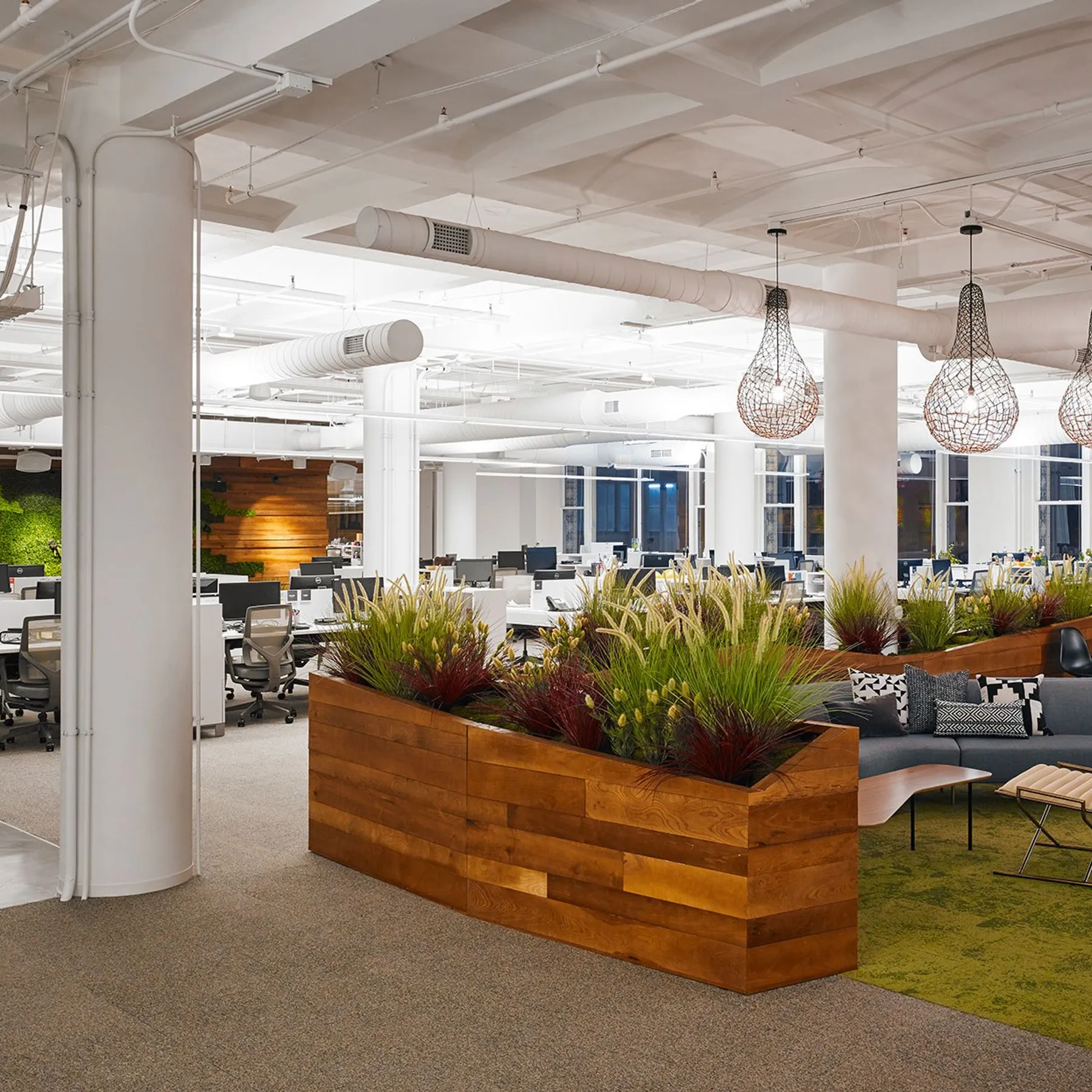 custom planters in urban ash by Icon Modern