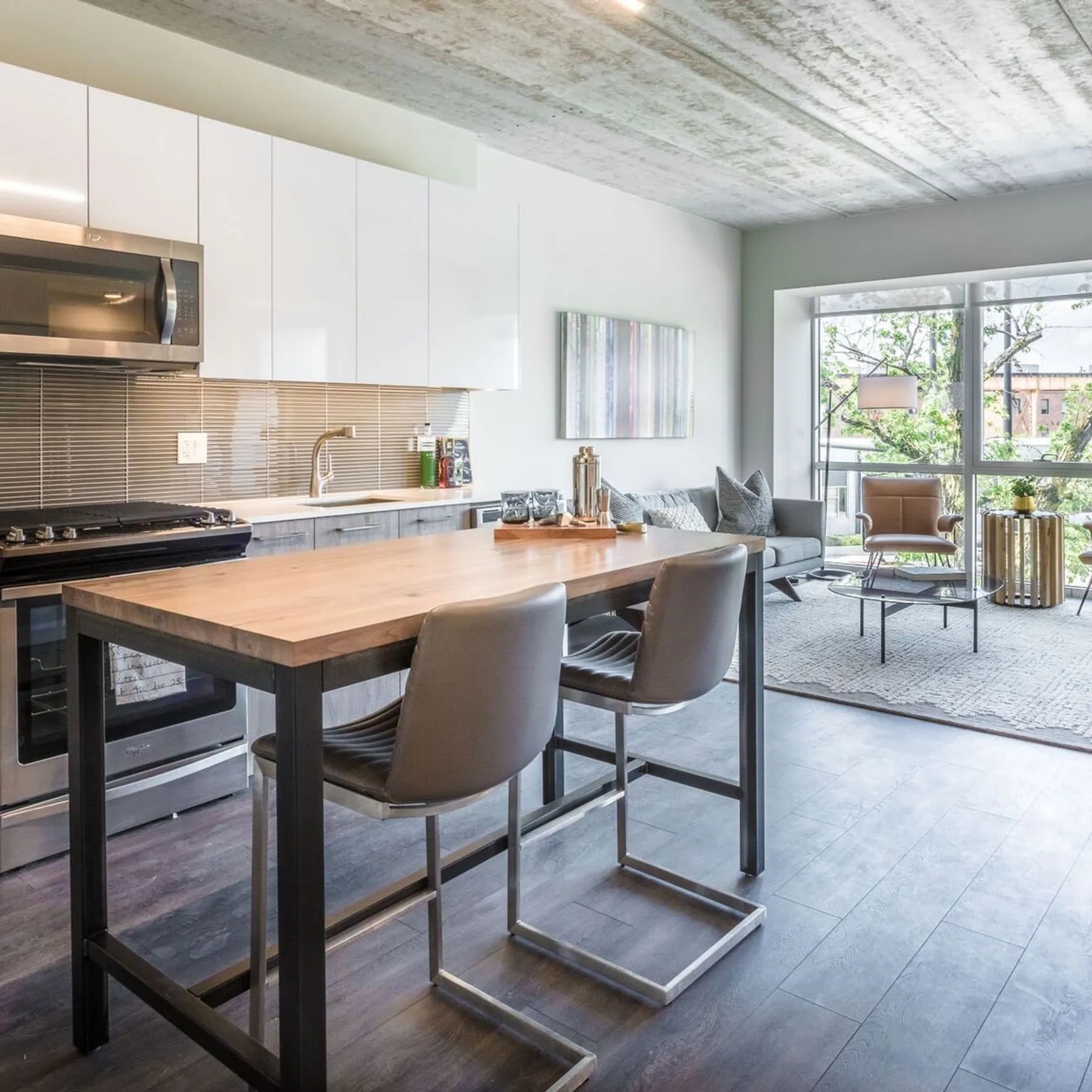 custom community table walnut by Icon Modern