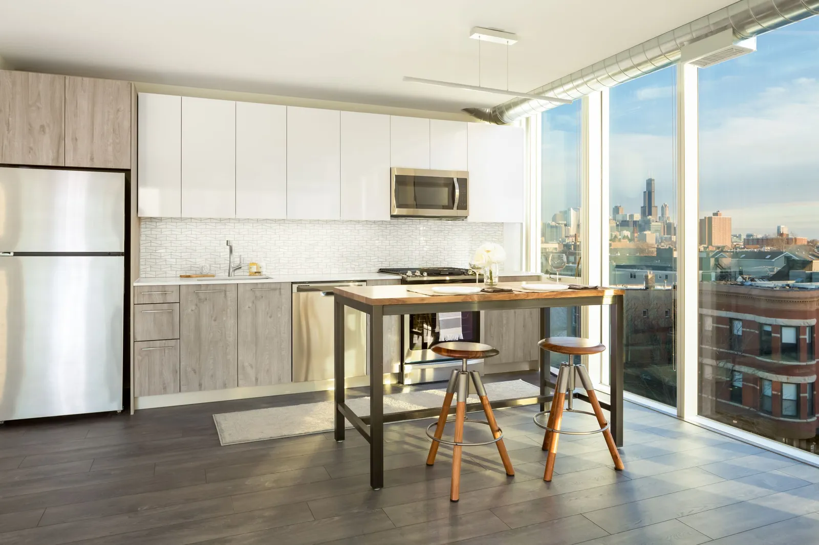 custom community table walnut by Icon Modern