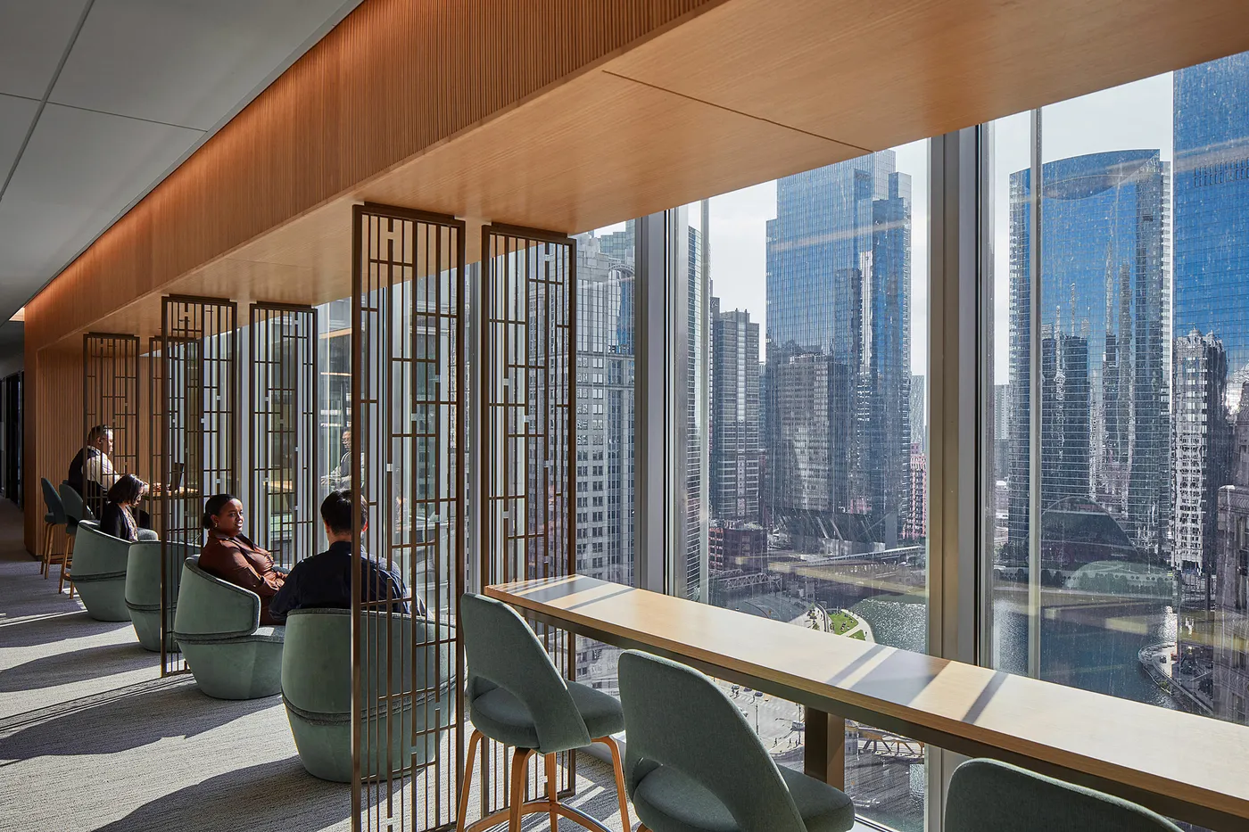 custom laser cut steel space dividers by Icon Modern