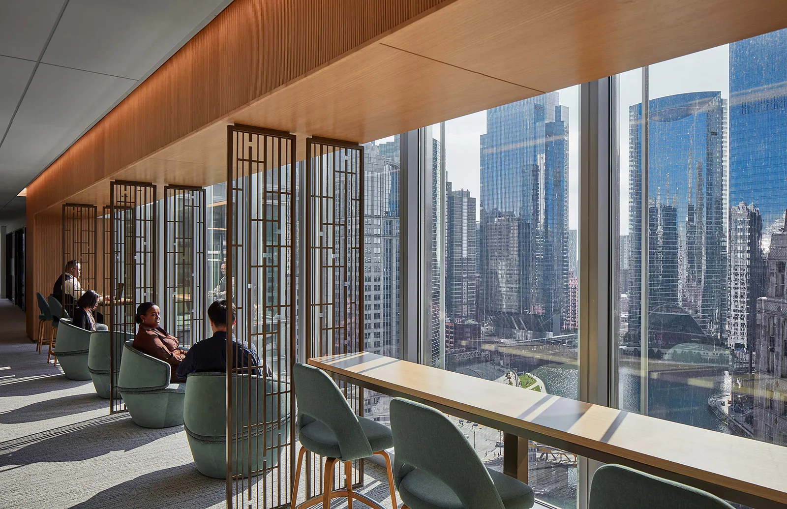 custom laser cut steel space dividers by Icon Modern