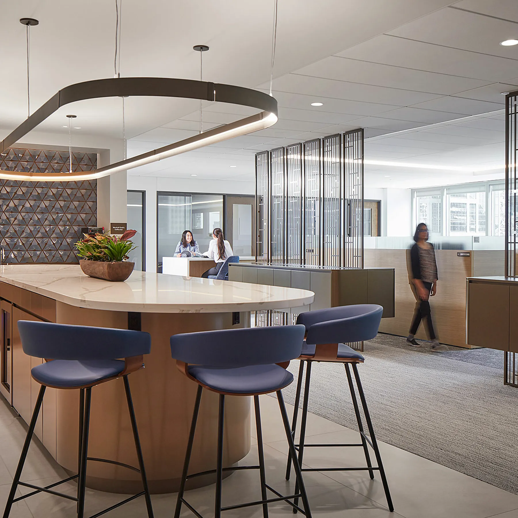 custom steel laser cut space dividers by Icon Modern