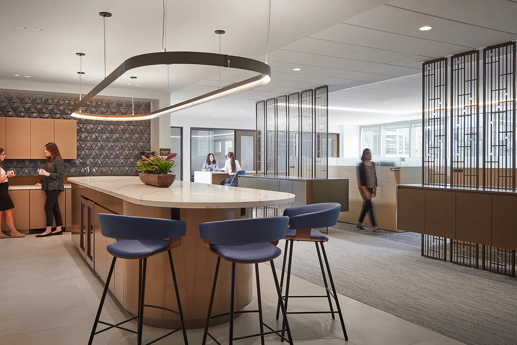 custom steel laser cut space dividers by Icon Modern