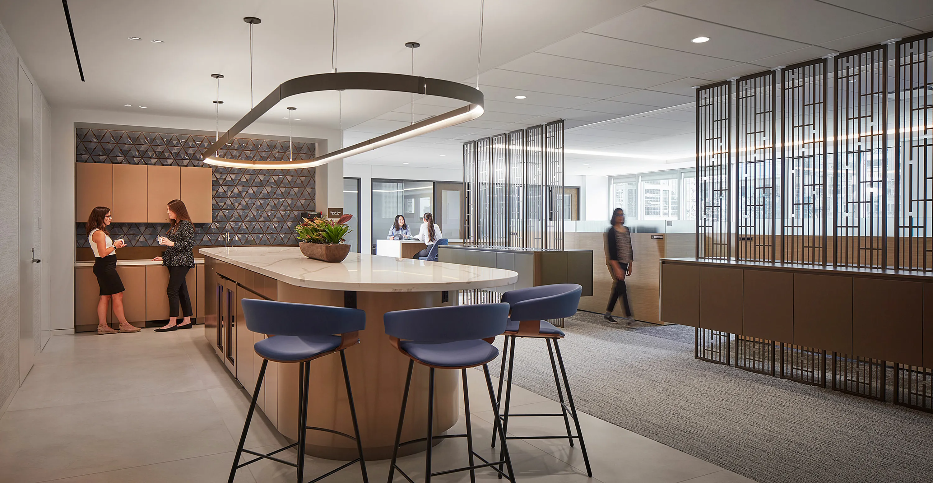 custom steel laser cut space dividers by Icon Modern