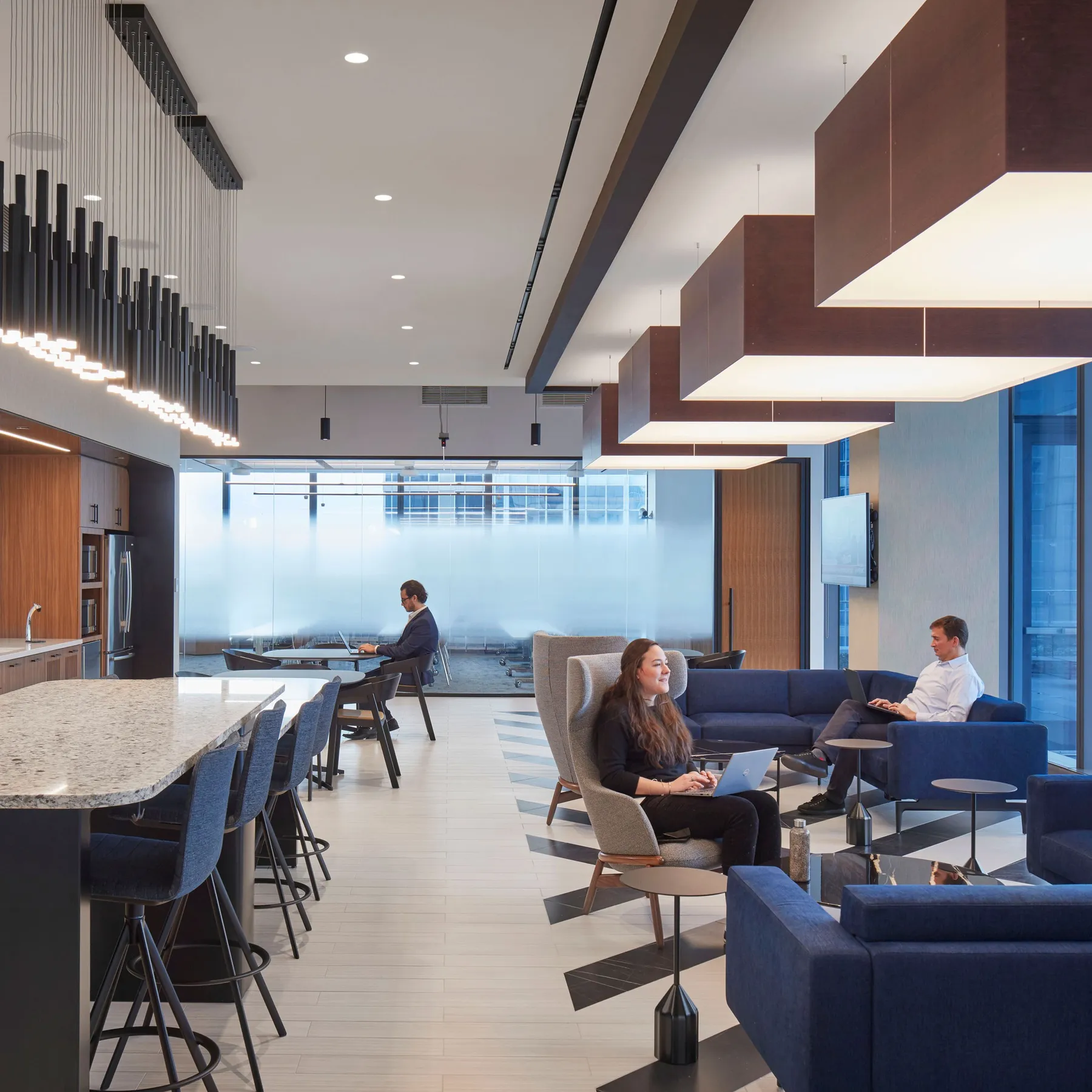 custom stone table by Icon Modern