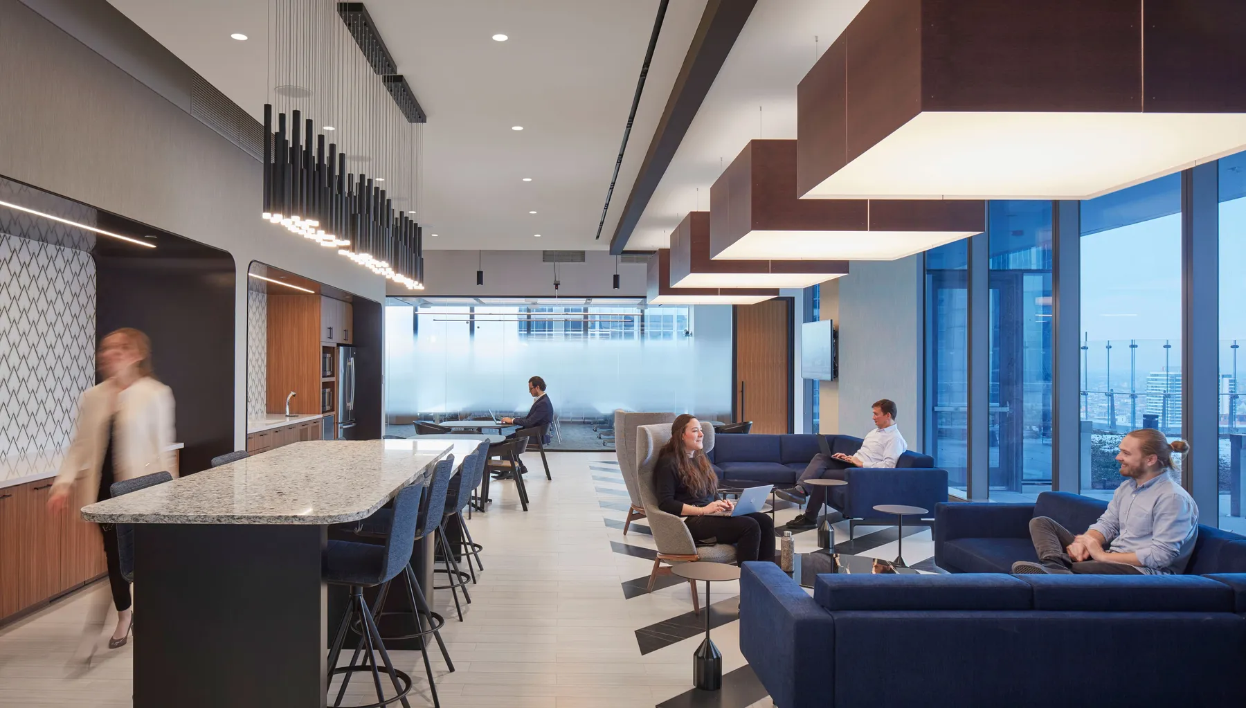 custom stone table by Icon Modern