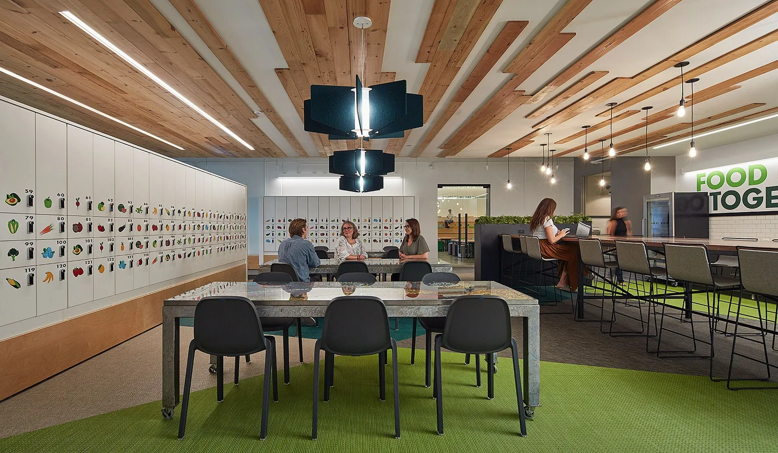 custom ceiling elements in old growth fir by Icon Modern