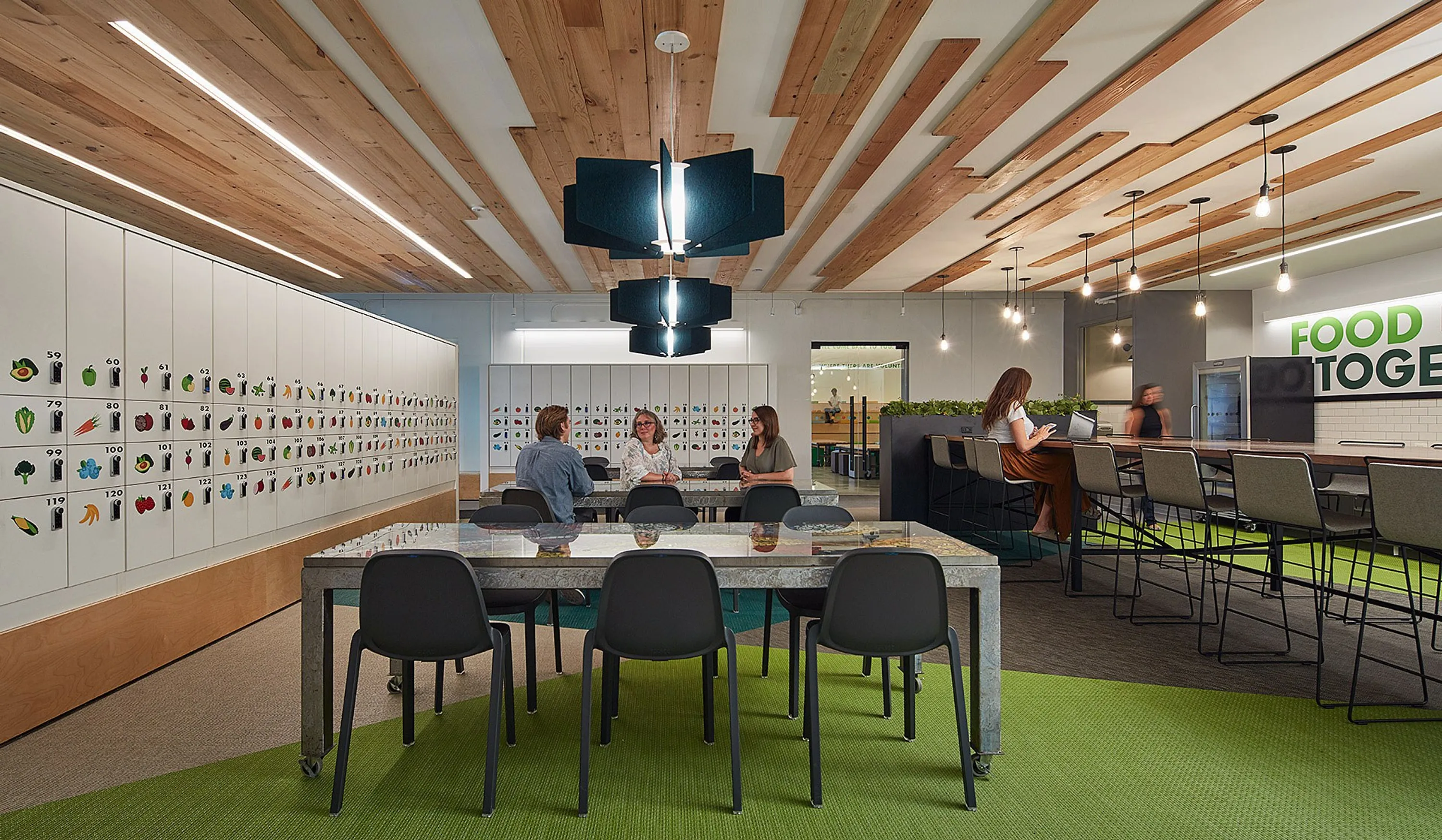 custom ceiling elements in old growth fir by Icon Modern