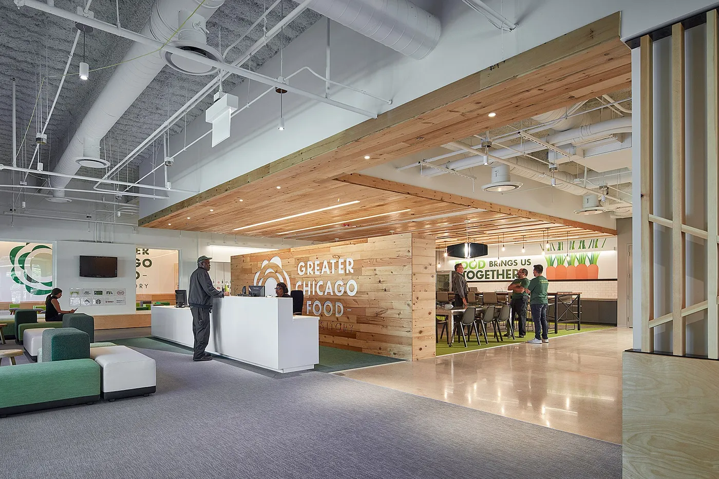 custom cladding in old growth fir with CNC logo by Icon Modern