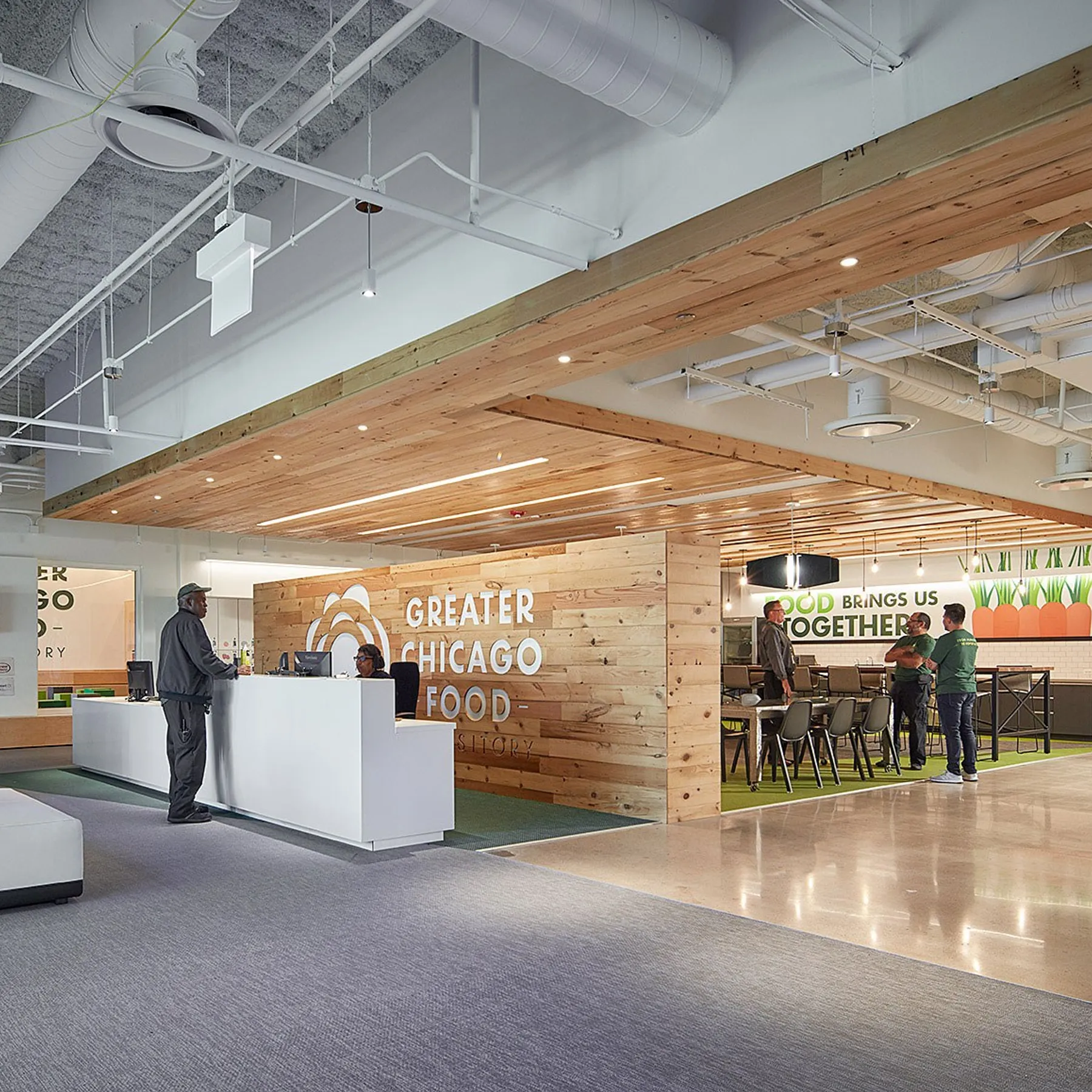 custom cladding in old growth fir with CNC logo by Icon Modern