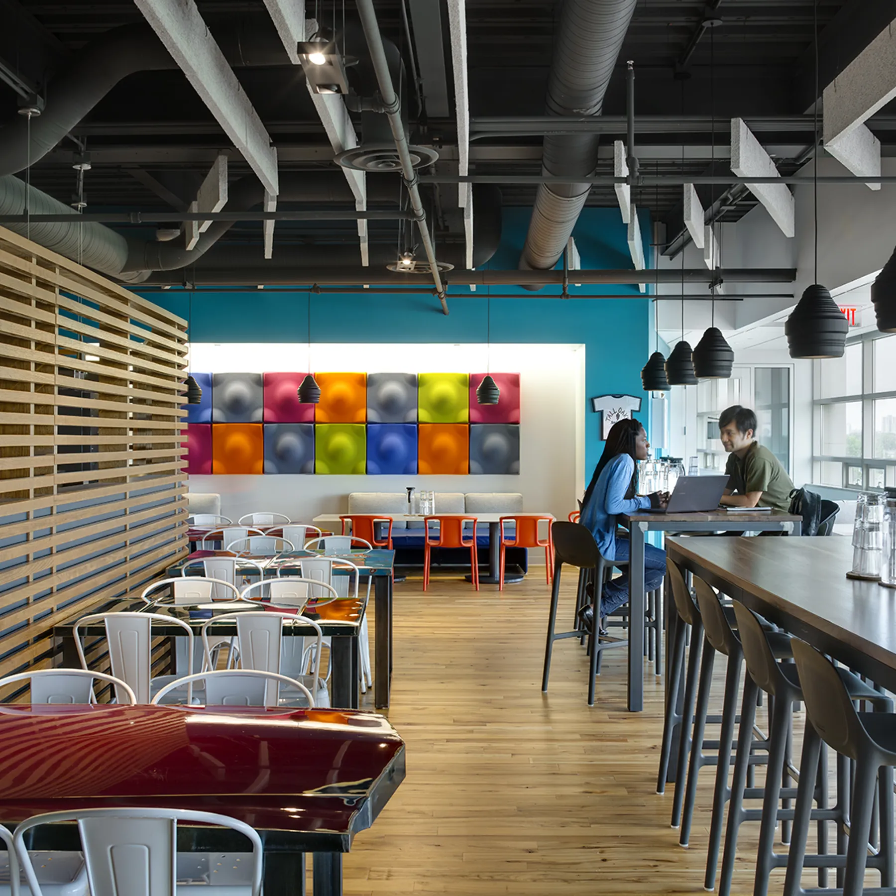 custom community tables and carhood cafe tables by Icon Modern