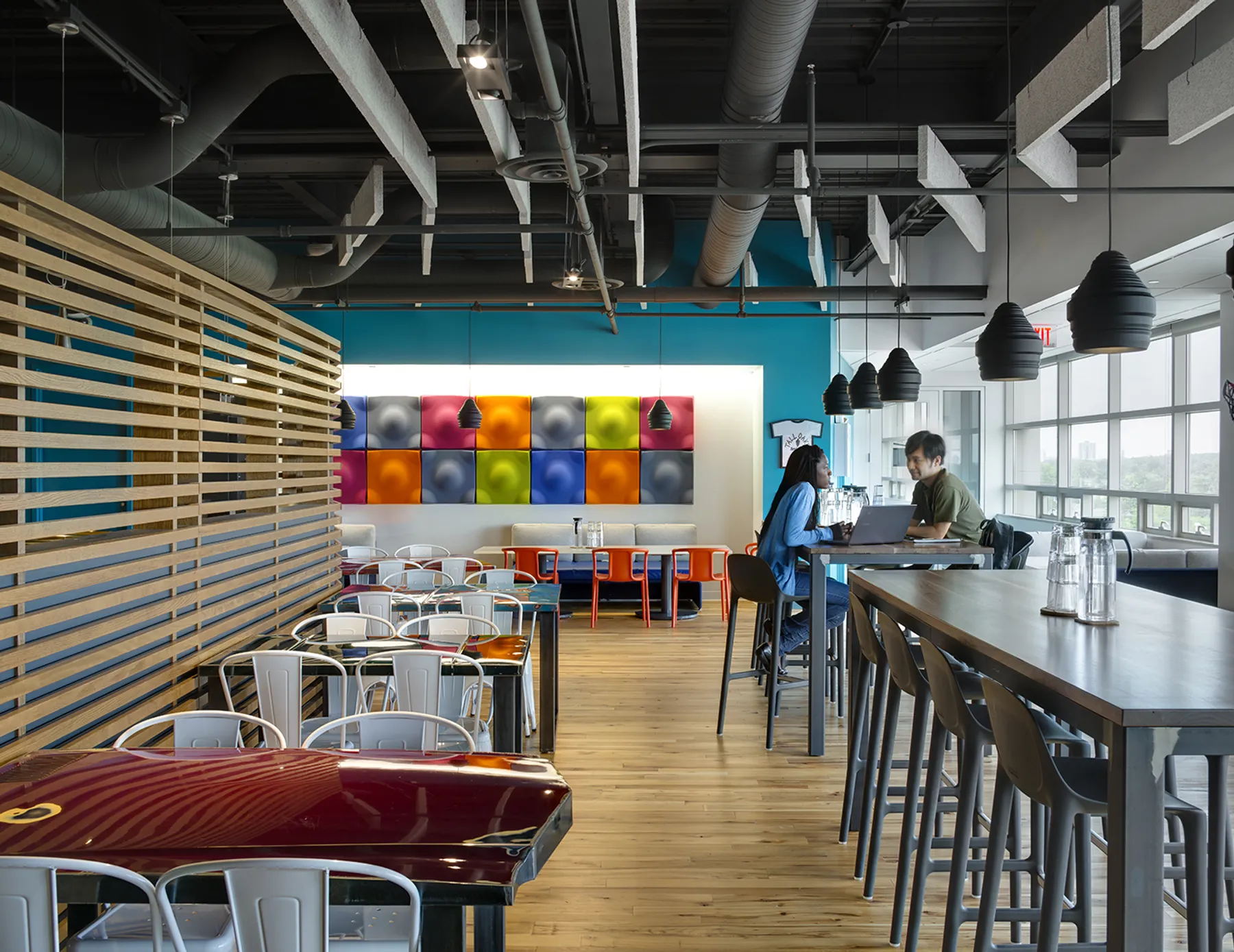 custom community tables and carhood cafe tables by Icon Modern