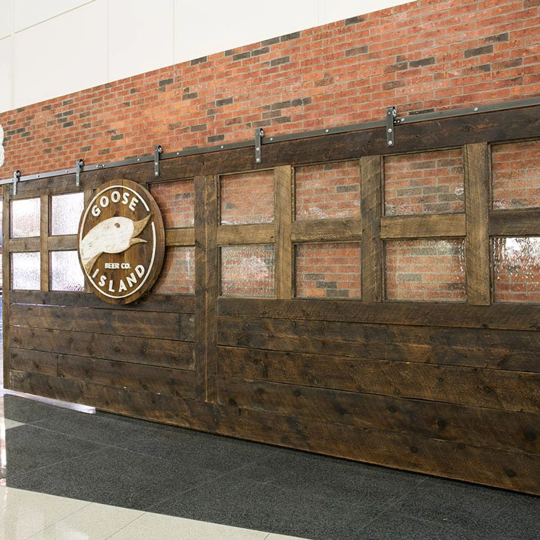 custom sliding barn door by Icon Modern