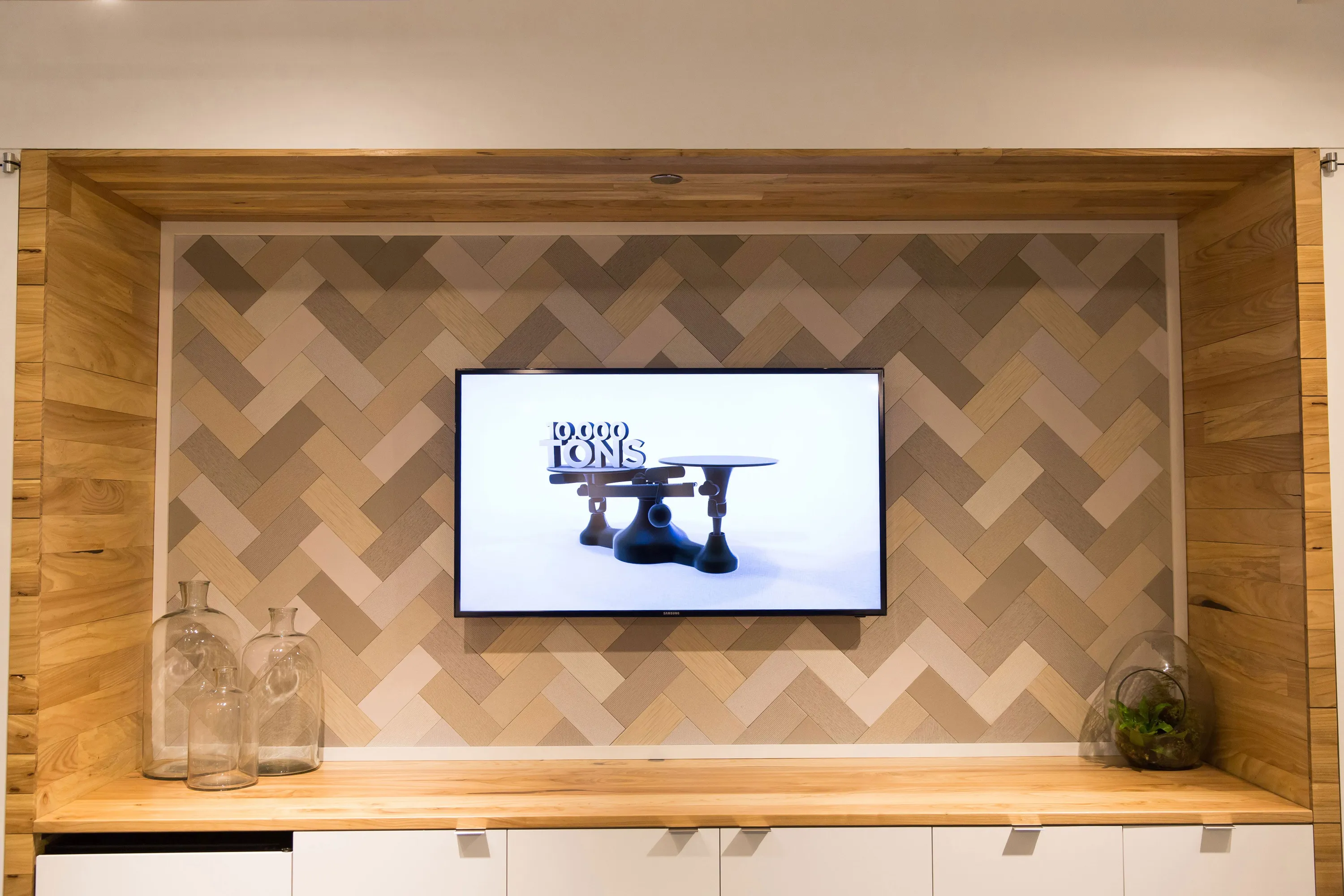 custom cladding with urban elm by Icon Modern