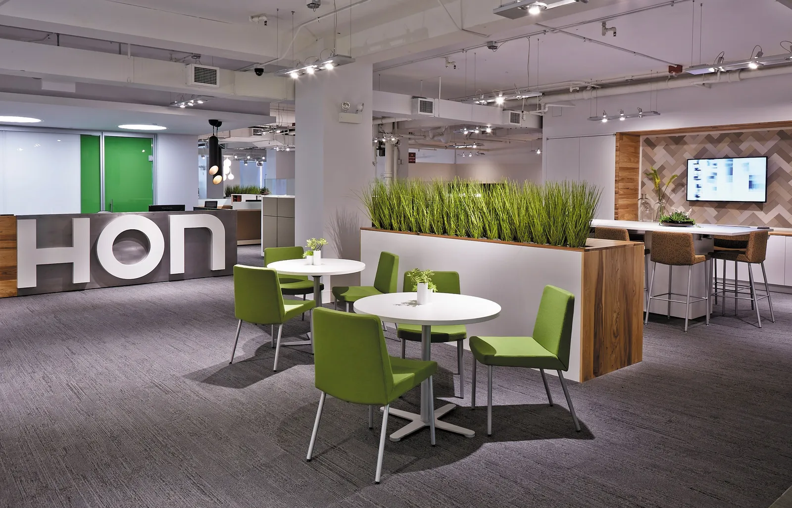 custom planter wrap in urban elm by Icon Modern