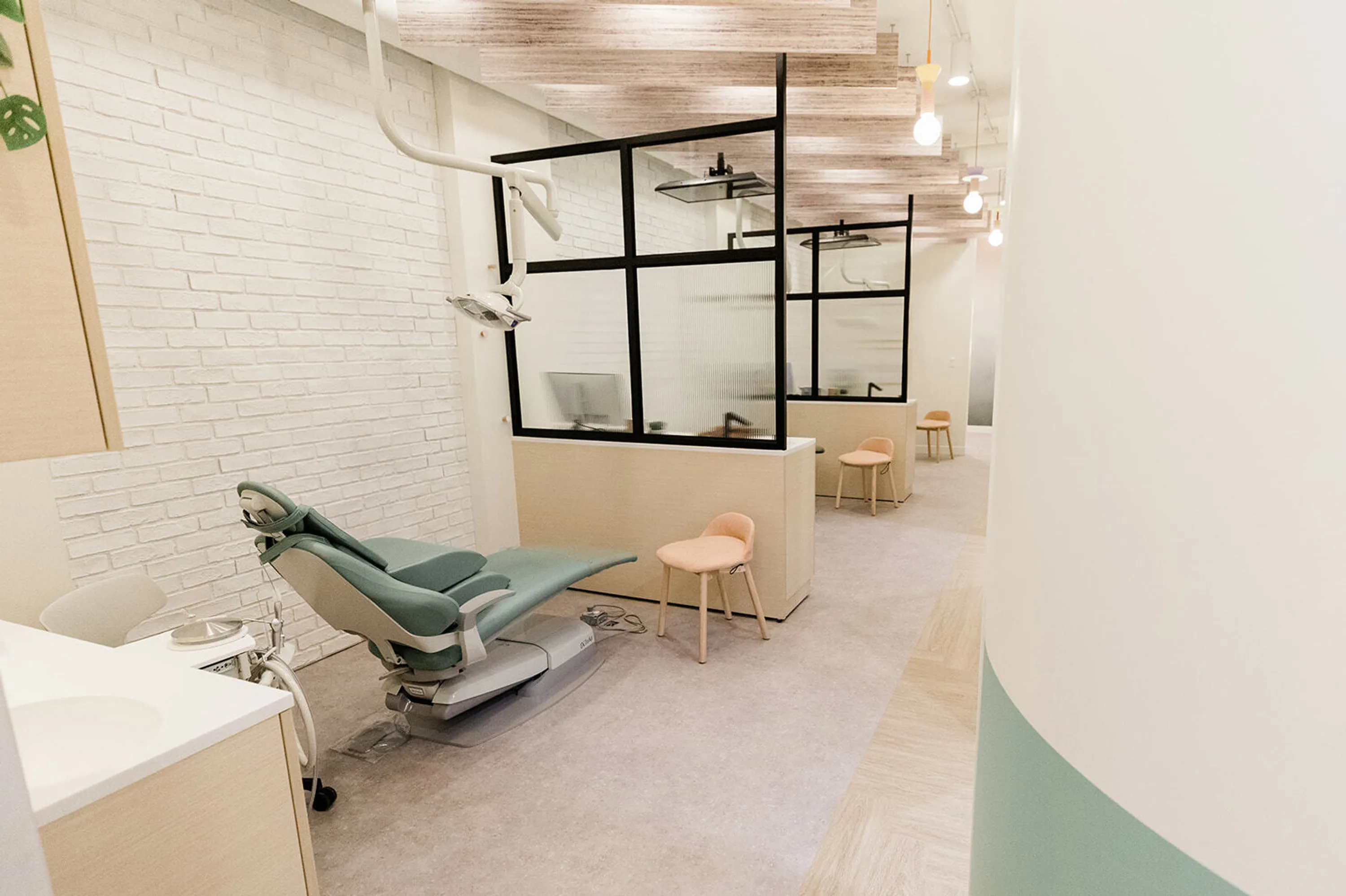 custom space dividers for dentist office by Icon Modern