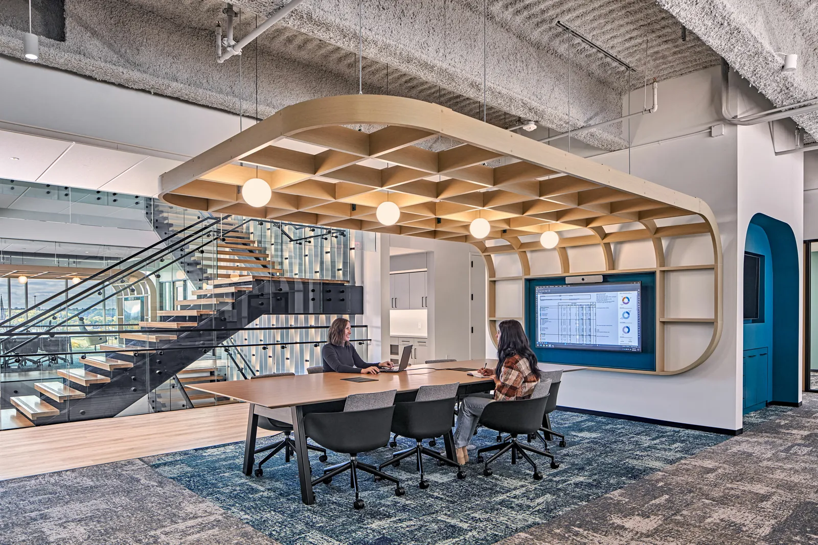 custom hanging pergola by Icon Modern