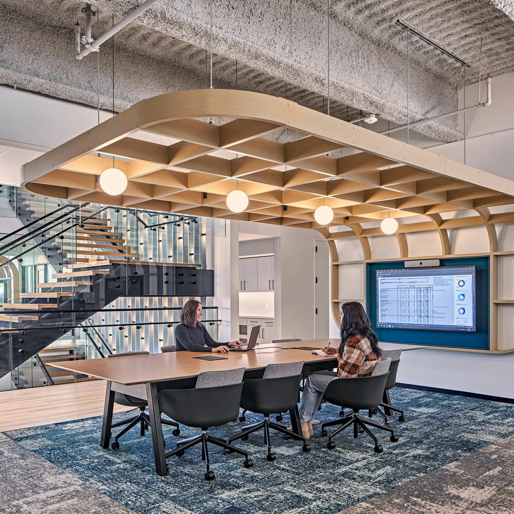 custom hanging pergola by Icon Modern