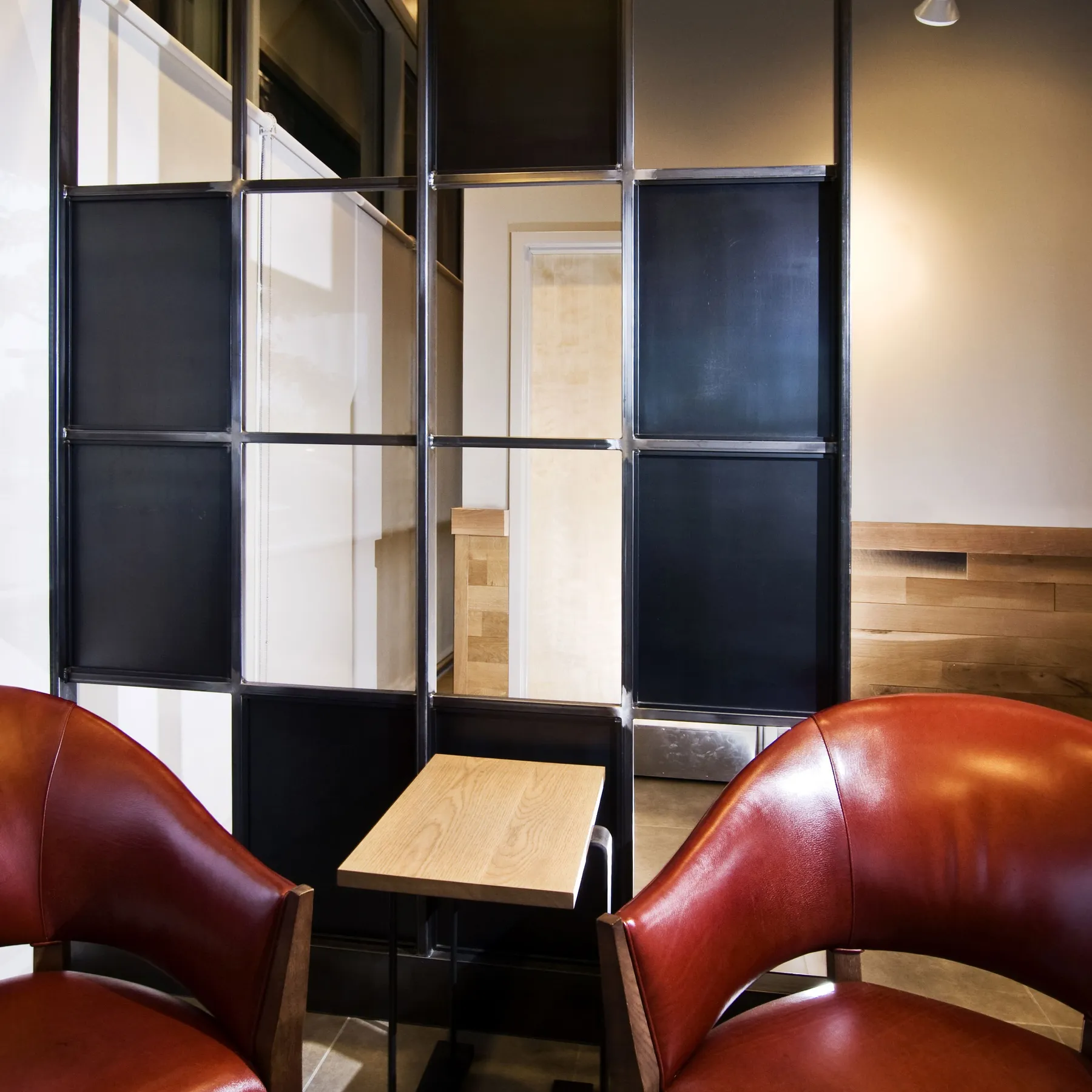 custom space divider in hot rolled steel by Icon Modern