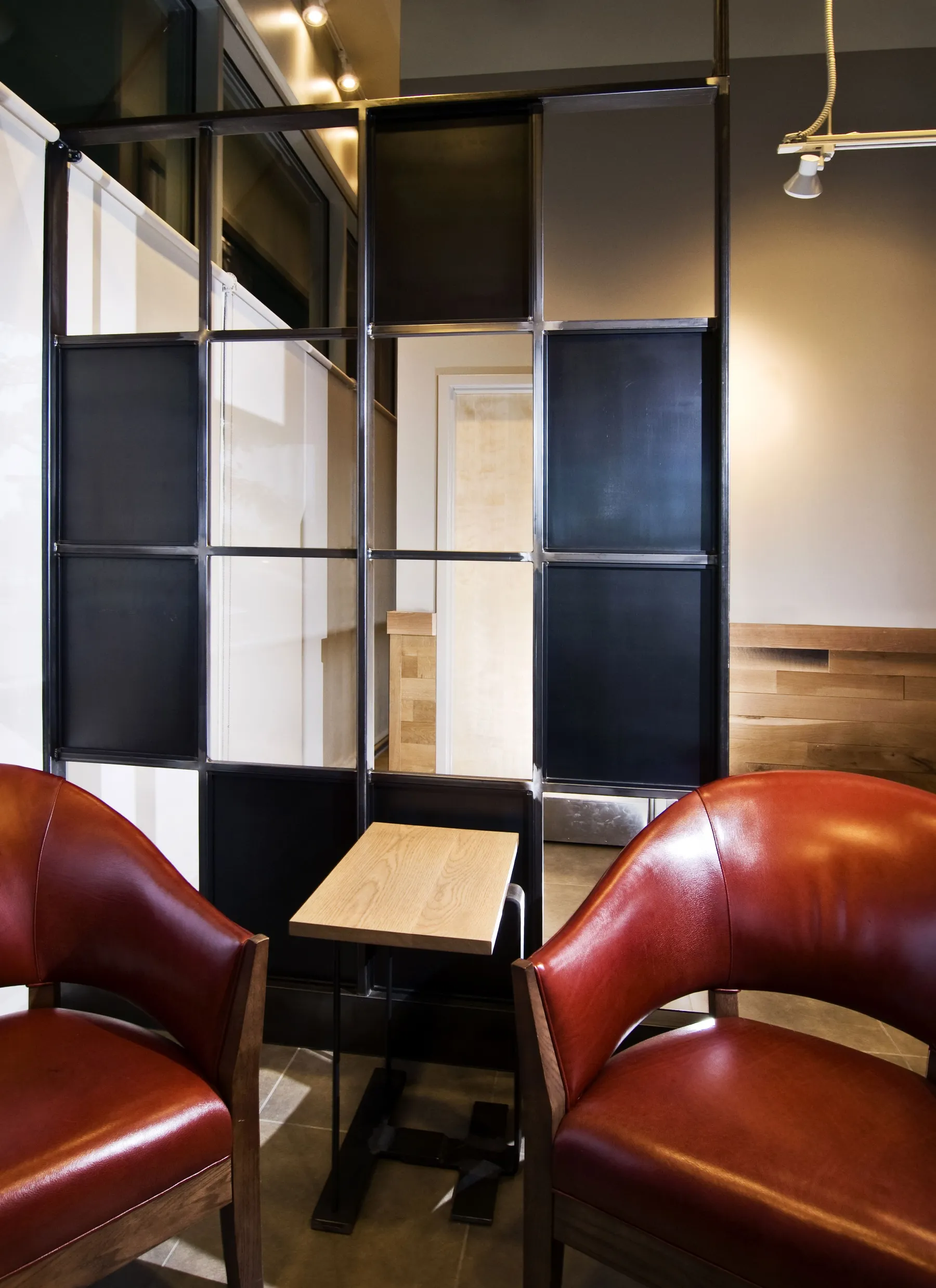 custom space divider in hot rolled steel by Icon Modern