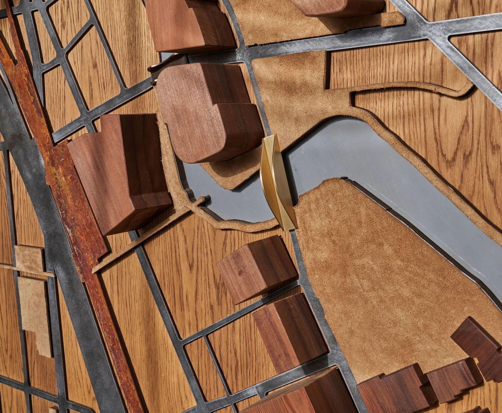 custom map of Lincoln Yards Chicago by Icon Modern