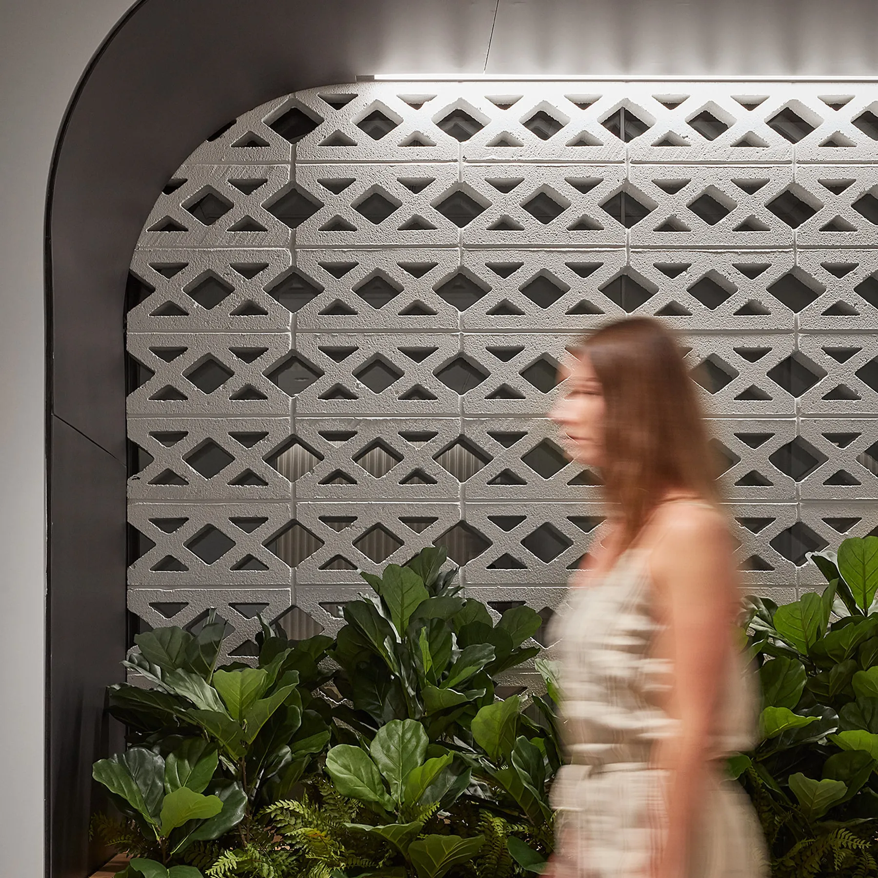 custom curved hot rolled steel alcove frame in matte black powdercoat by Icon Modern