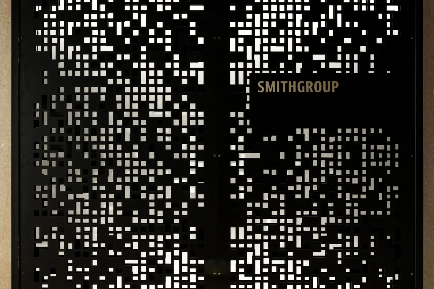 custom signage in laser cut steel by Icon Modern