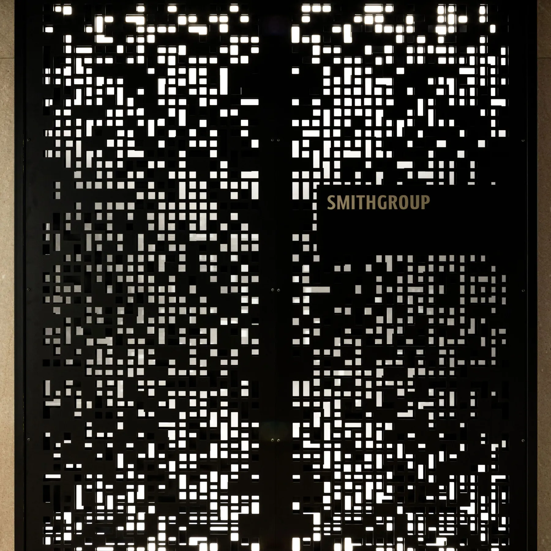 custom signage in laser cut steel by Icon Modern