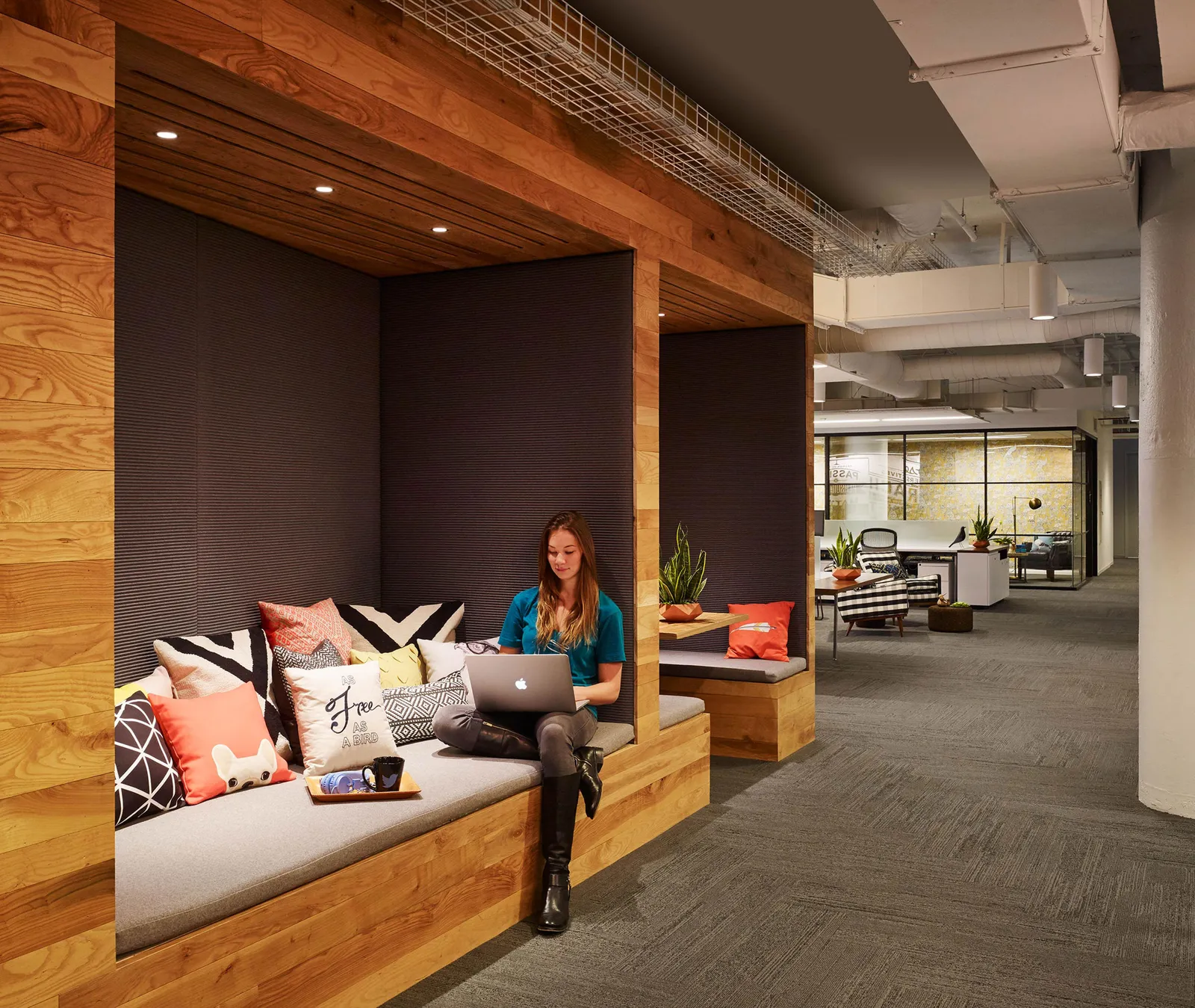 custom wall treatment in urban ash by Icon Modern