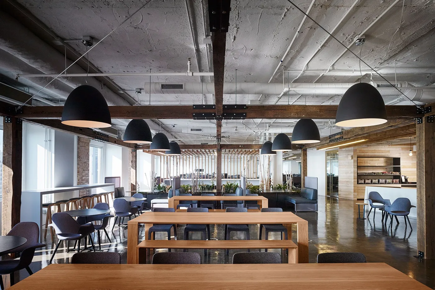 custom ceiling beams in old growth fir & pine by Icon Modern