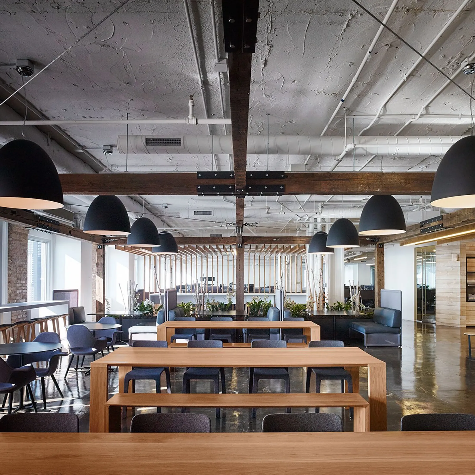custom ceiling beams in old growth fir & pine by Icon Modern