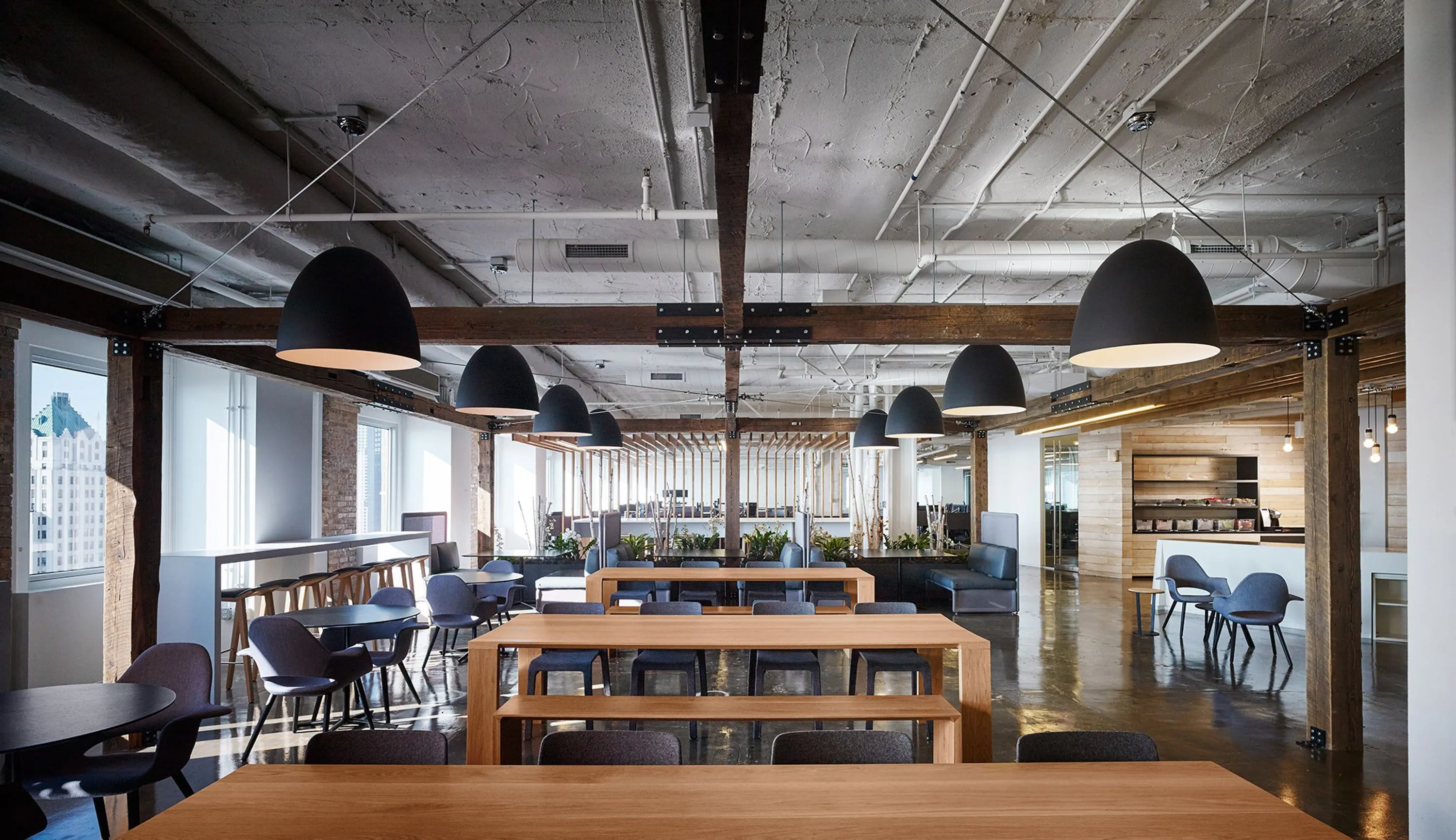 custom ceiling beams in old growth fir & pine by Icon Modern