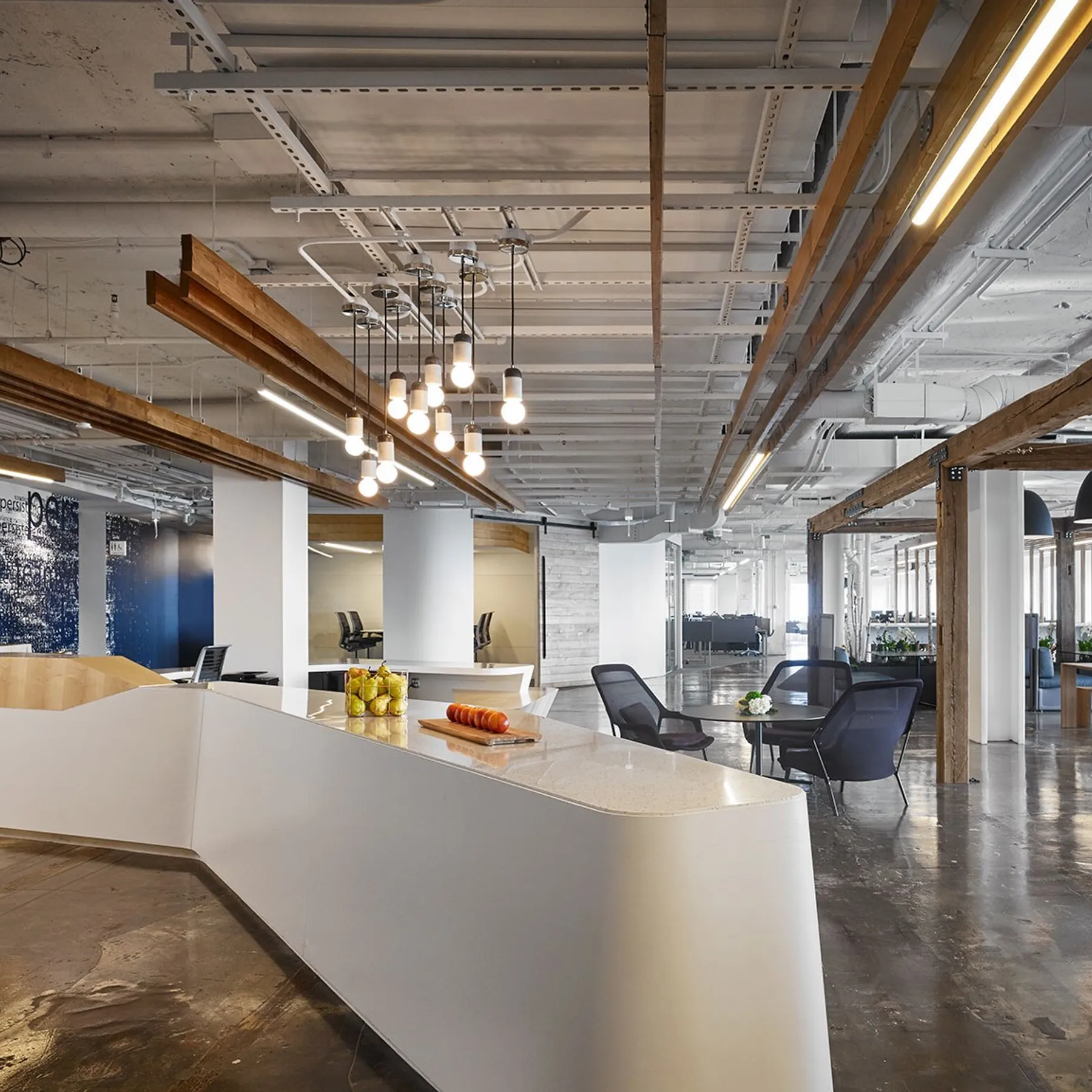 custom ceiling elements in old growth fir and pine by Icon Modern