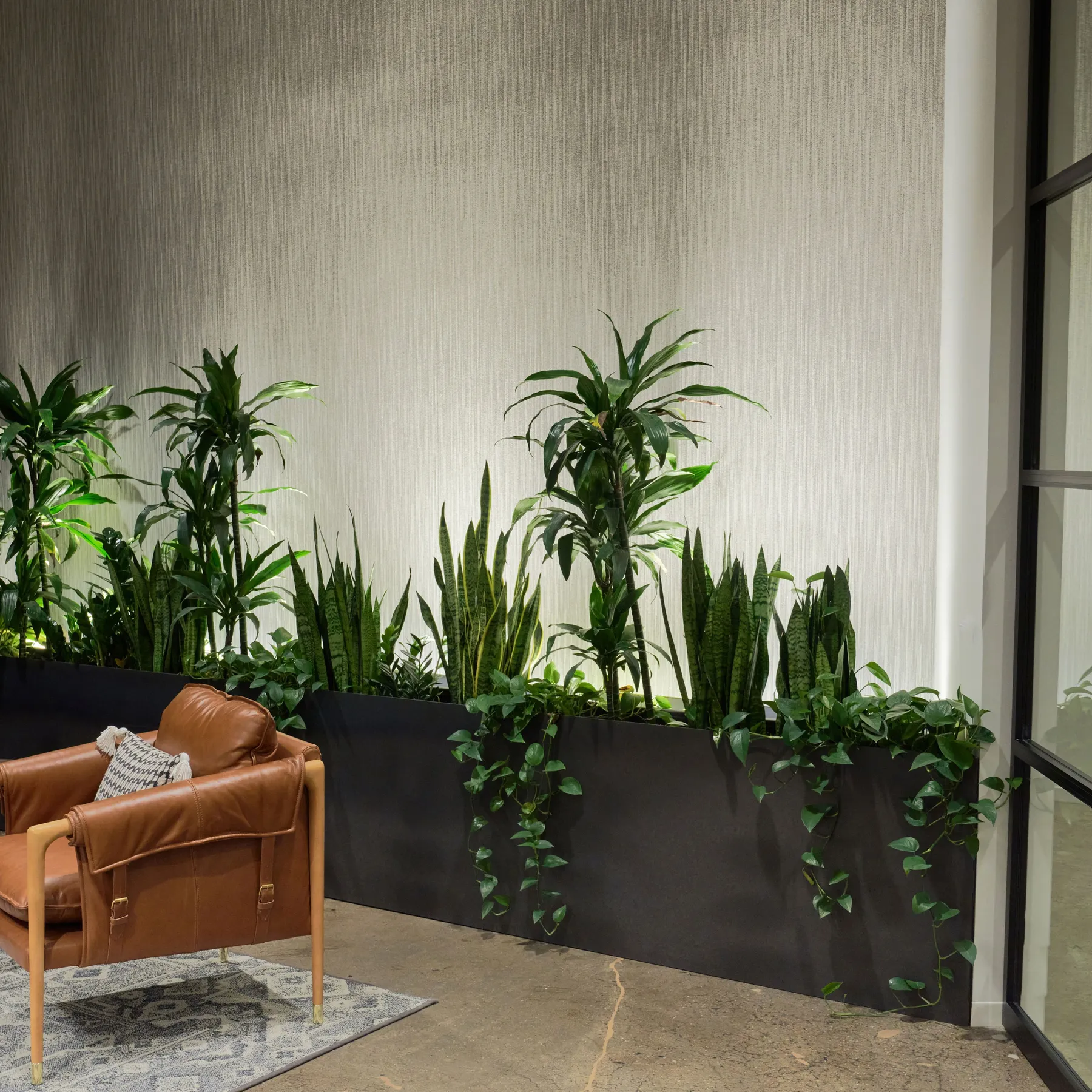 custom planter in hot rolled steel by Icon Modern