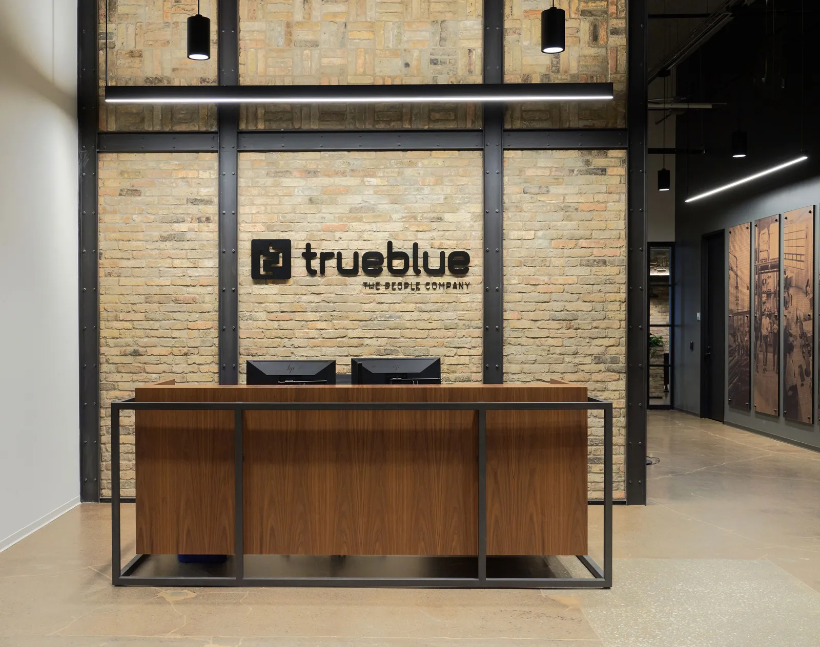 custom laser cut signage and decorative steel framing by Icon Modern