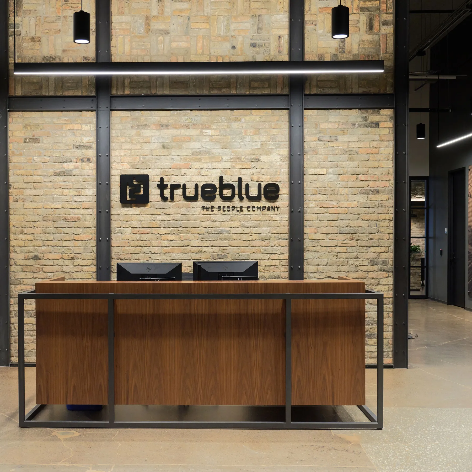 custom laser cut signage and decorative steel framing by Icon Modern