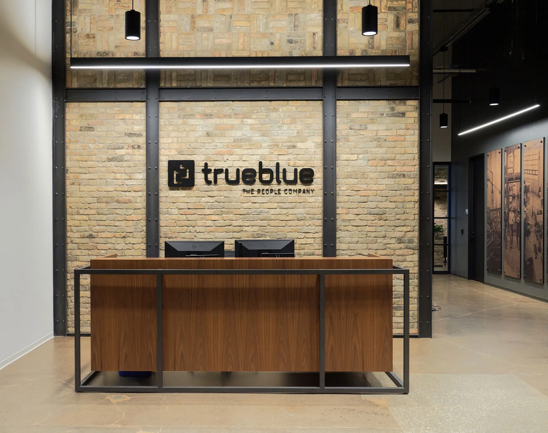 custom laser cut signage and decorative steel framing by Icon Modern