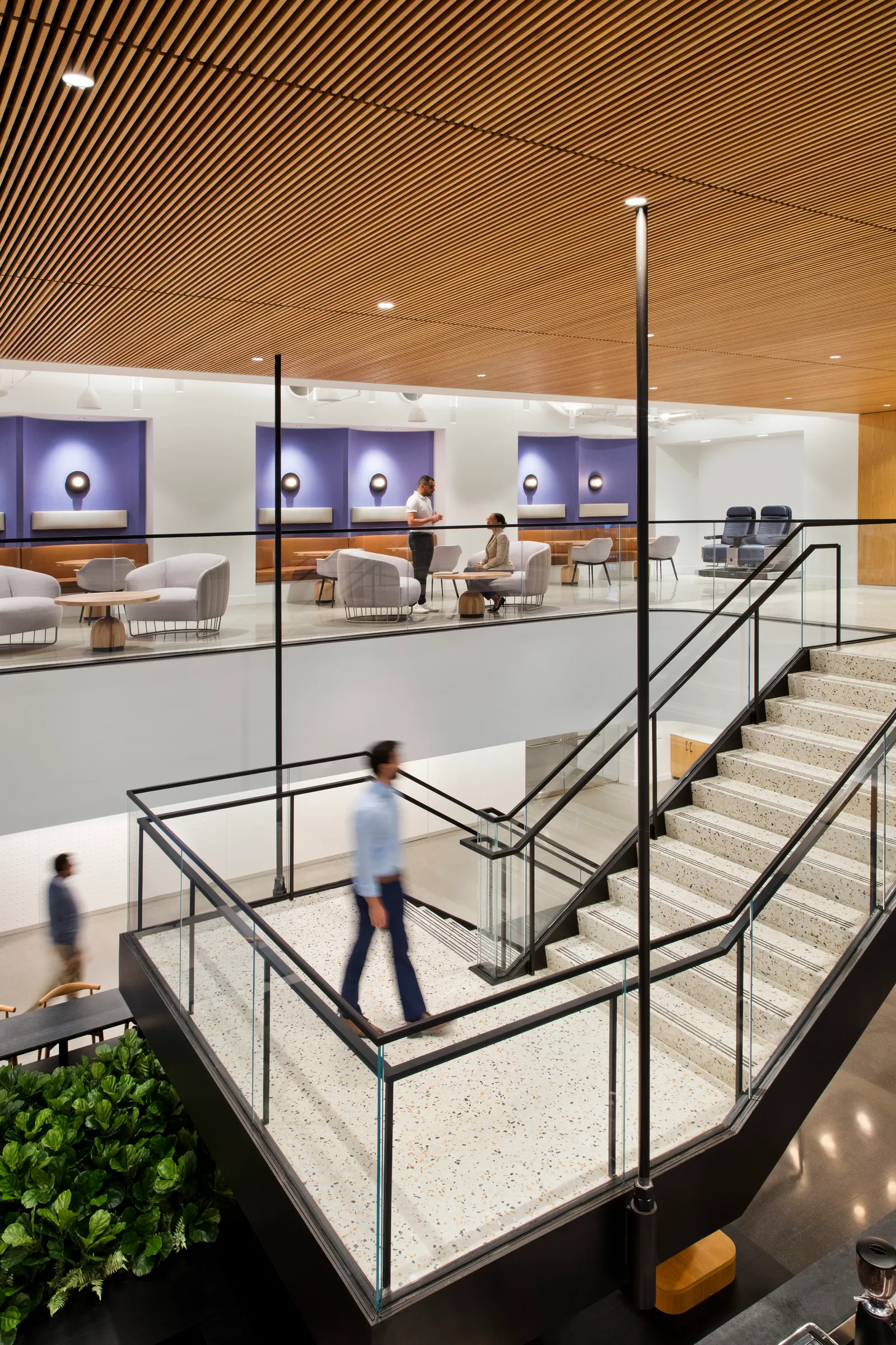 custom cafe tables in hickory hardwood and turned bases by Icon Modern