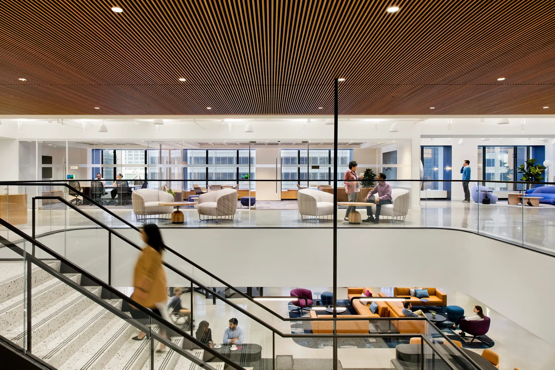 custom coffee tables in hickory hardwood with turned base by Icon Modern