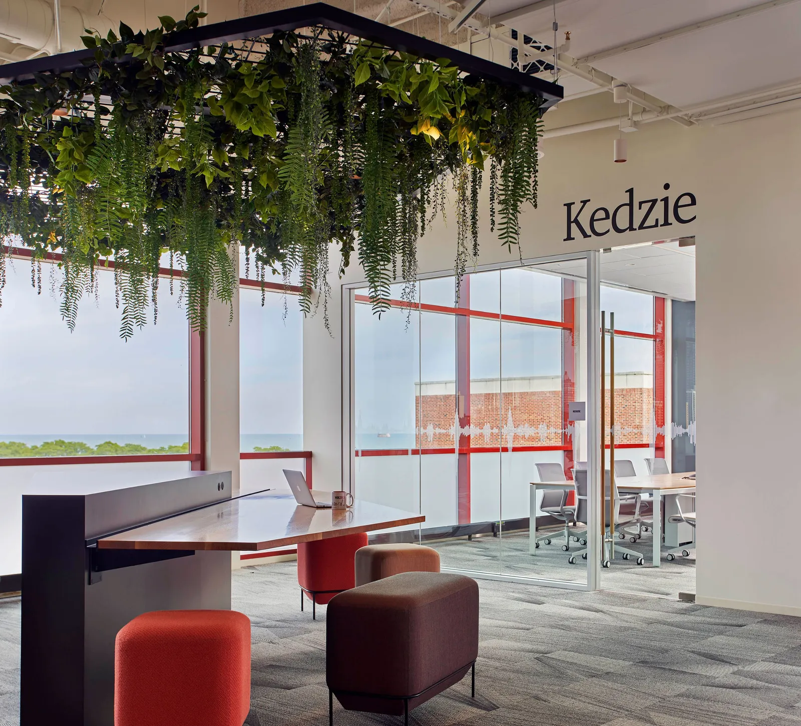 custom hanging plant trellis made by Icon Modern