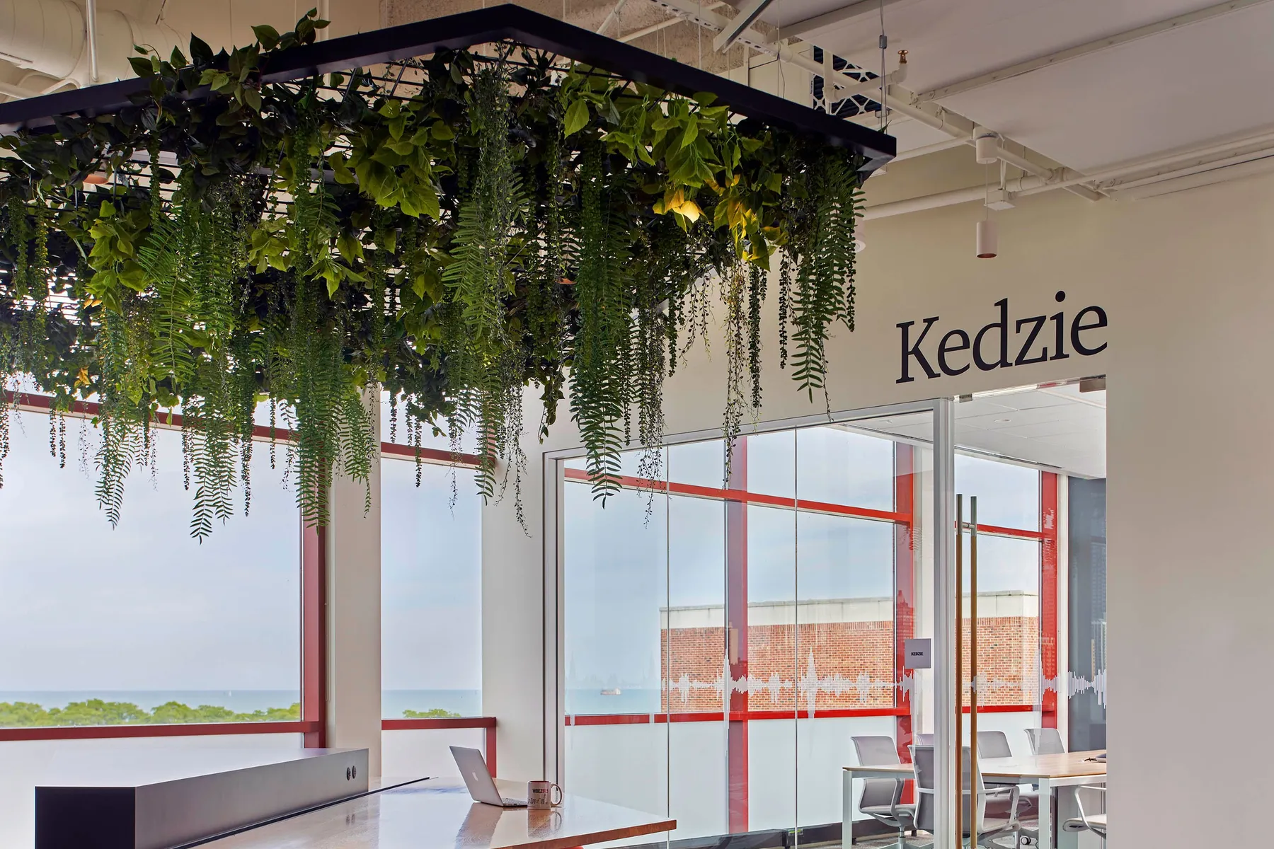 custom hanging plant trellis made by Icon Modern