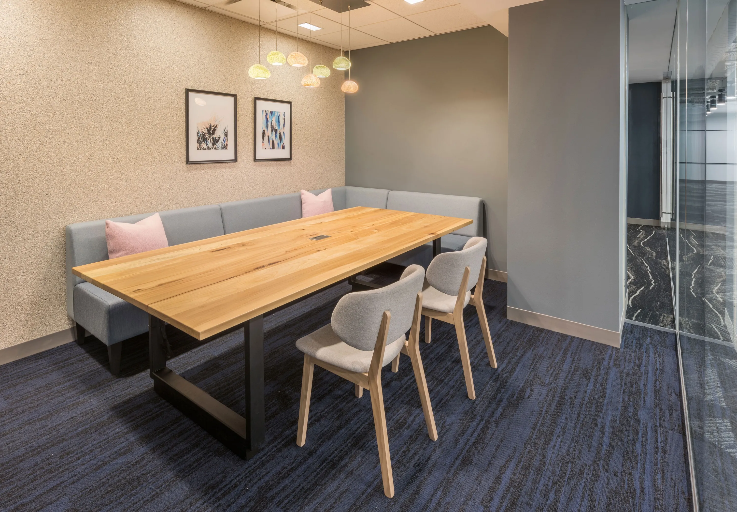 custom community table in urban ash by Icon Modern