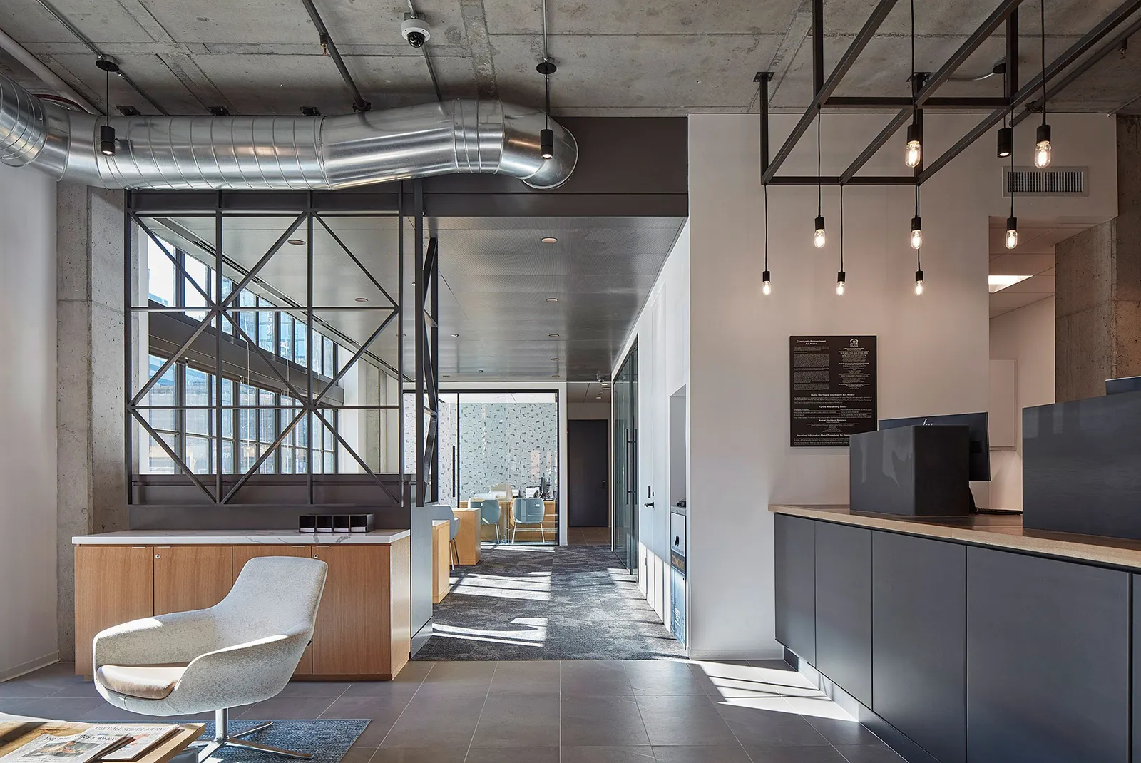 custom ceiling elements in steel by Icon Modern