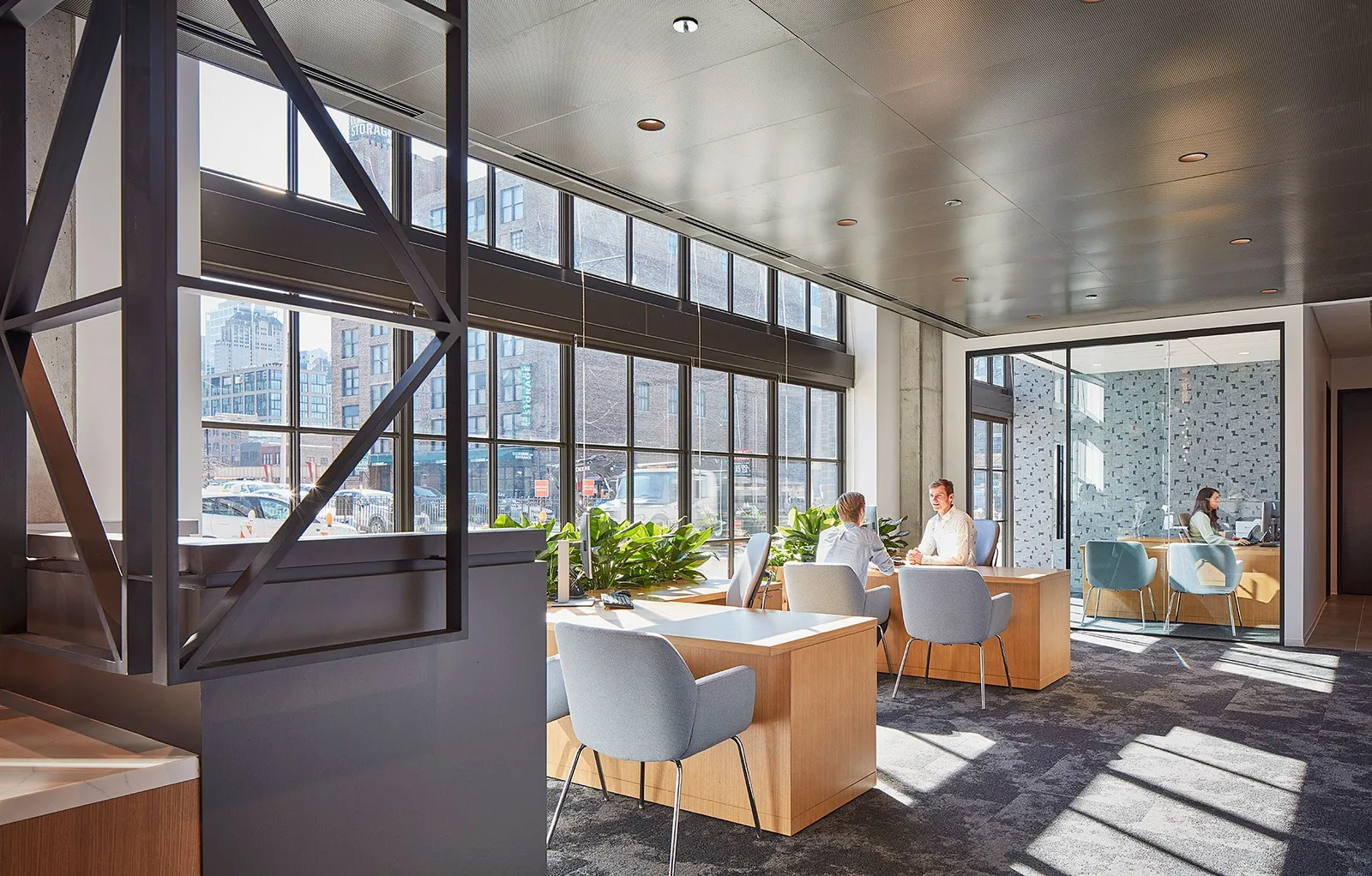 custom space divider in hot rolled steel by Icon Modern