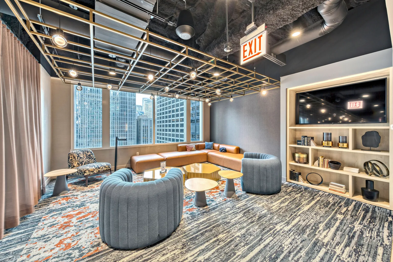 custom steel ceiling element with custom powdercoat by Icon Modern