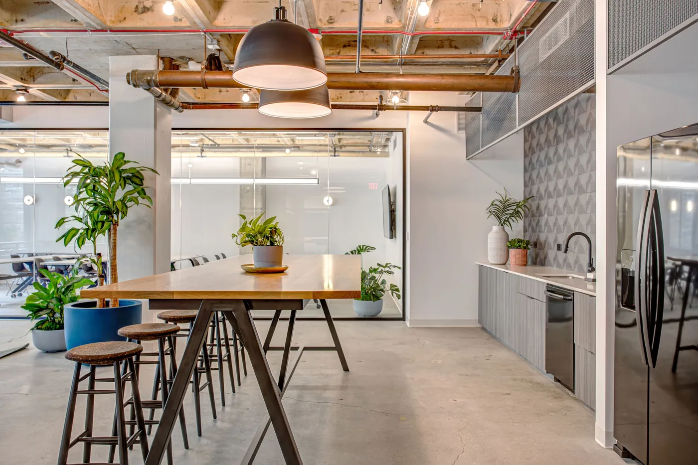 custom community table urban ash by Icon Modern